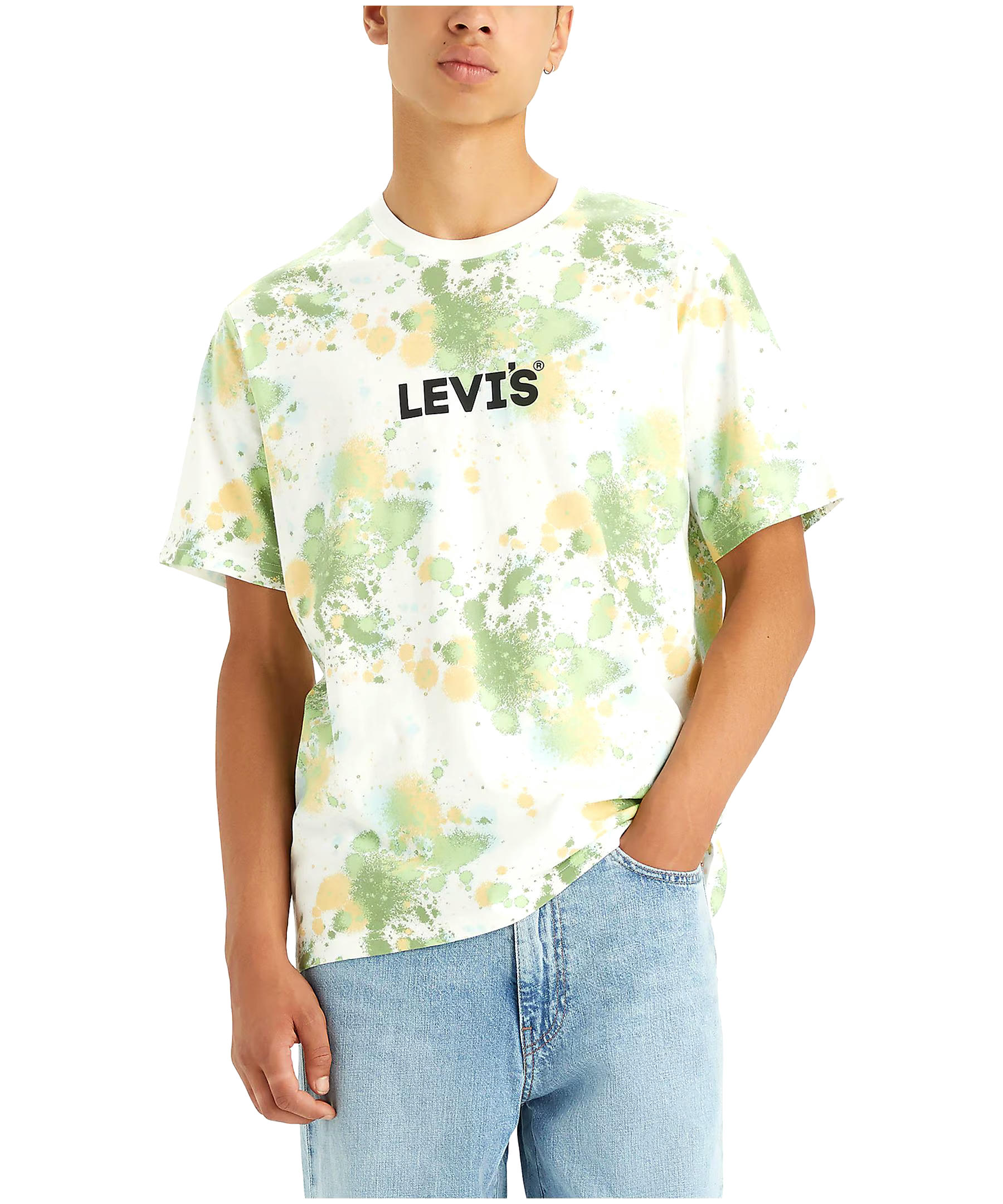 Levi's Men's Splatter All Over Print Graphic Cotton T Shirt