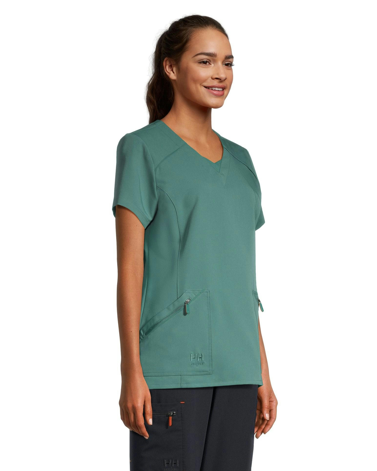 Helly Hansen Workwear Women's Fooler V-Neck Back Pleat Scrub Top