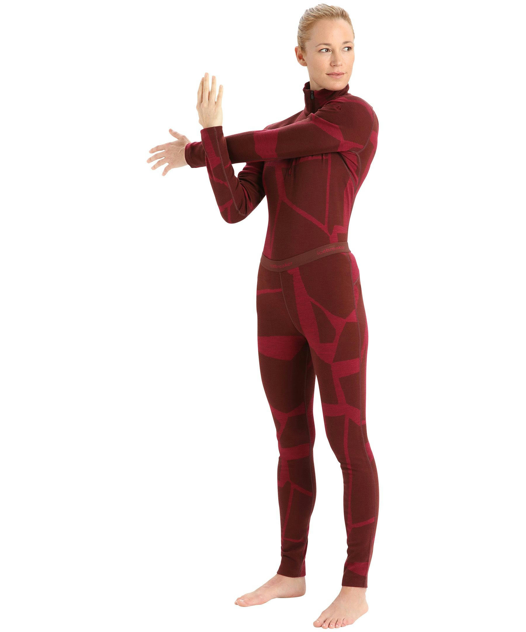 Icebreaker Women's 250 Vertex Base Layer Leggings - Fractured LandscapesONLINE ONLY