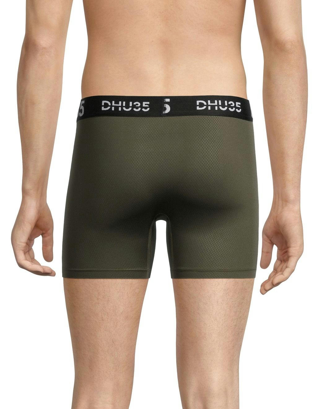 Denver Hayes Men's 3 Pack Fashion Microfiber Heat Press Boxer Briefs