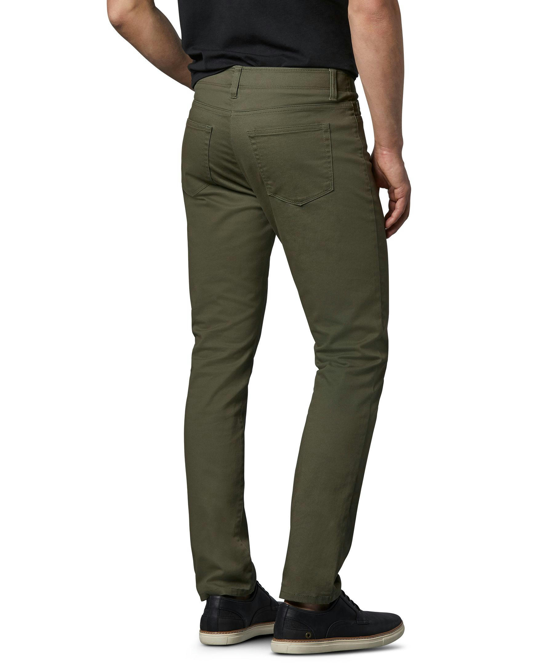 Denver Hayes Men's Stretch 5 Pocket Slim Chino Pants