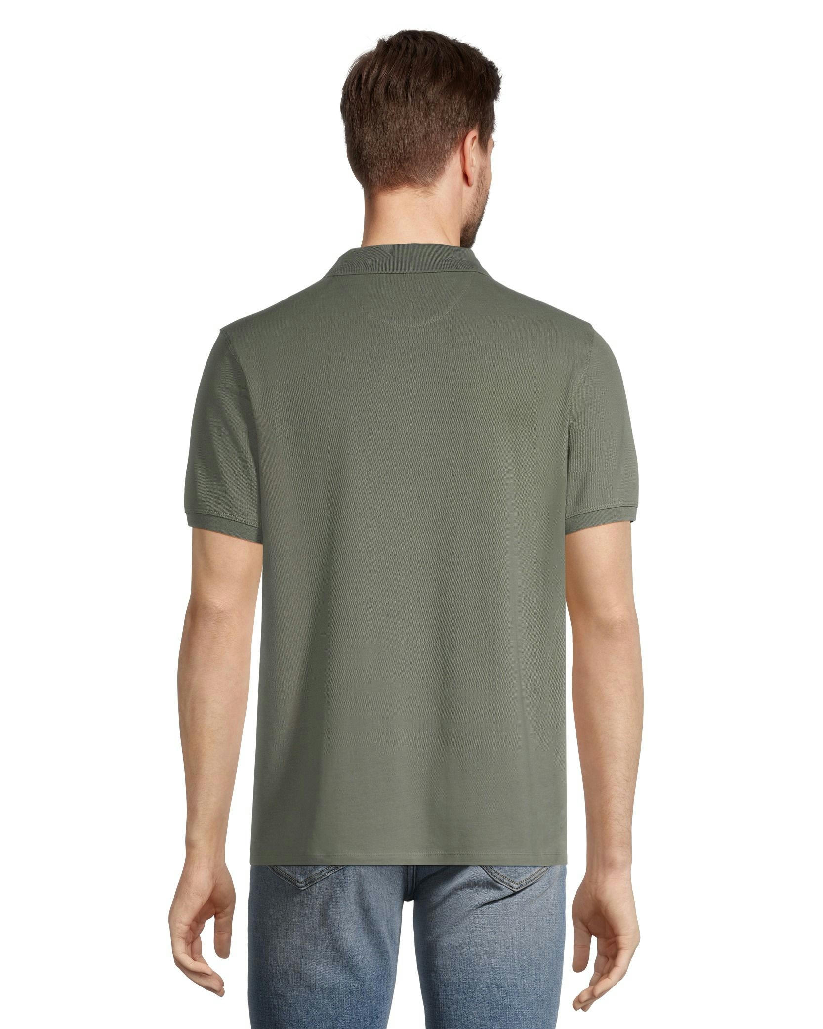 Denver Hayes Men's 50 Wash Stretch Pique Modern Fit Polo Shirt