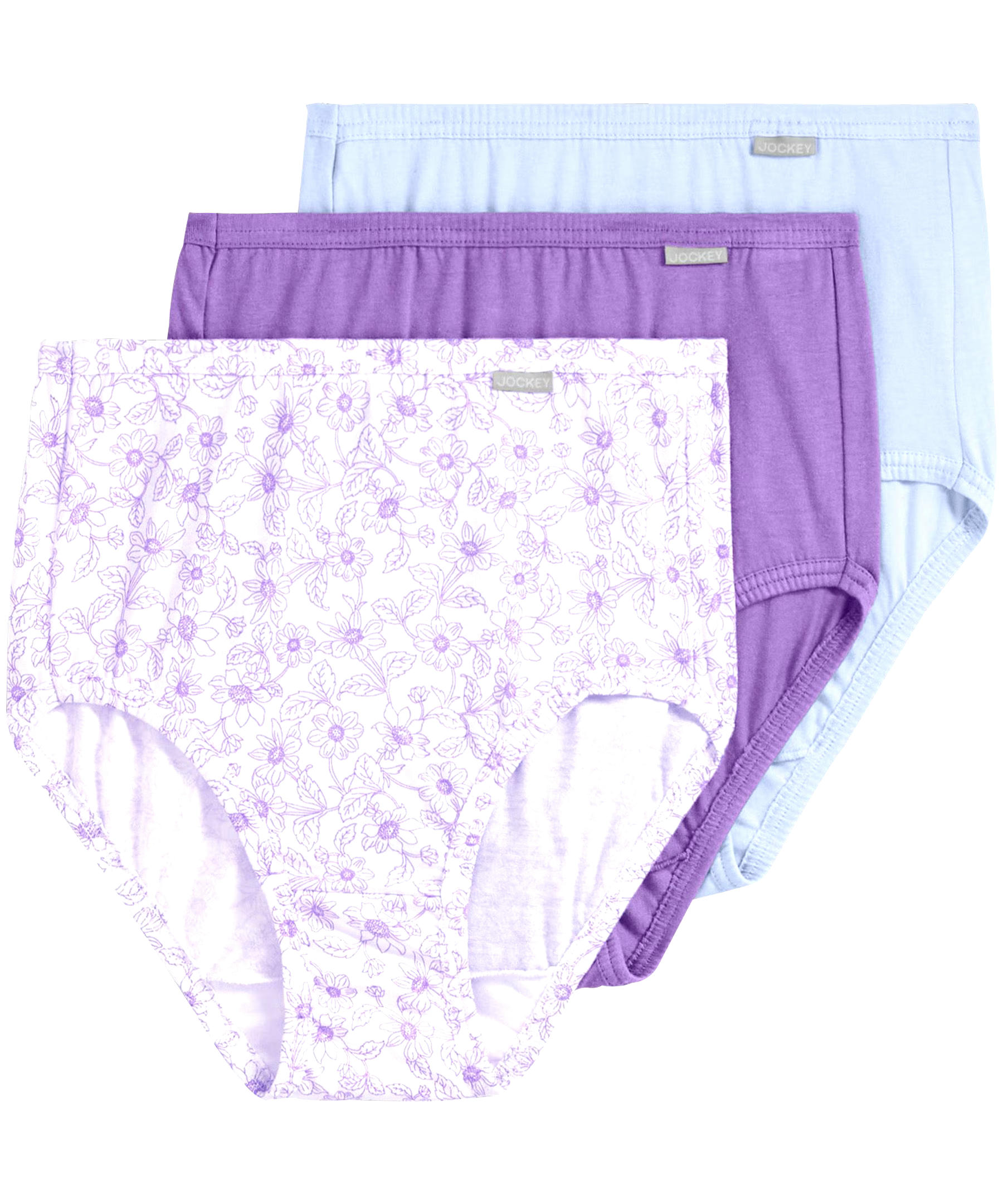 Jockey Women's 3-Pack Elance Basic Briefs