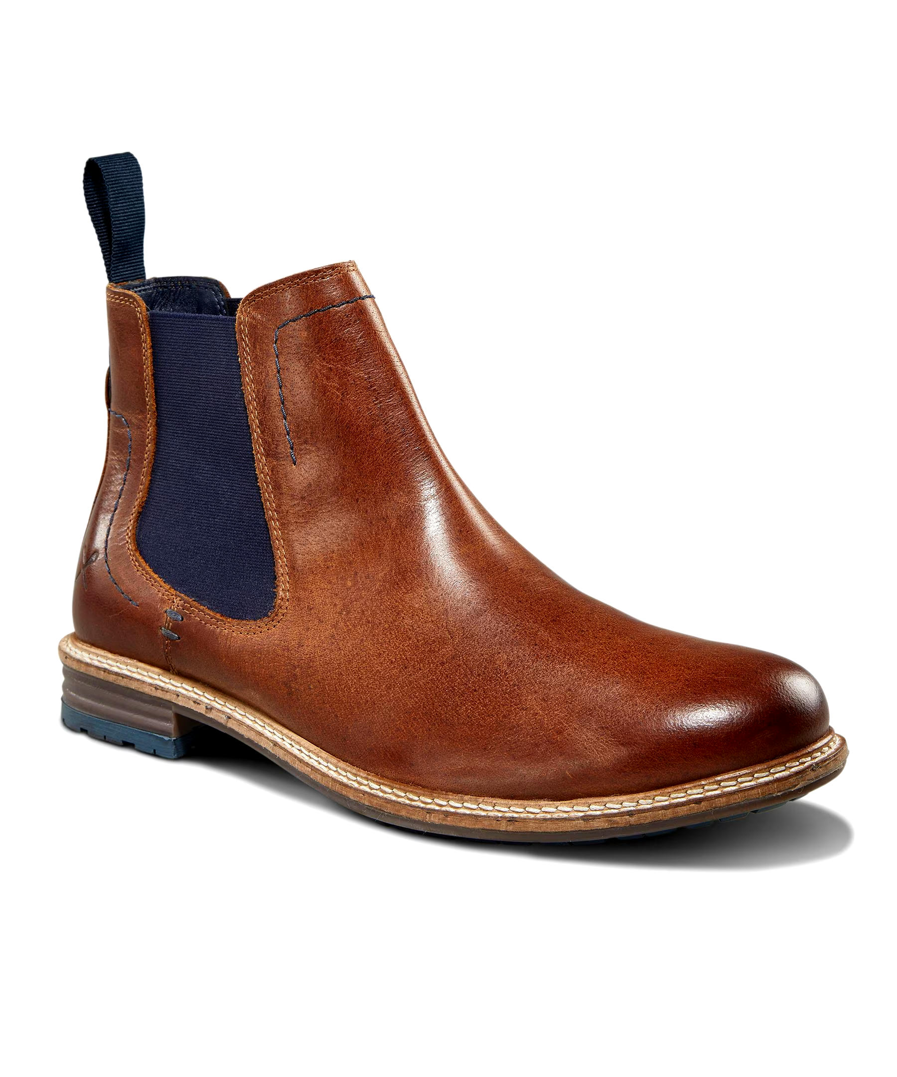 Denver Hayes Men's Markham II Leather Chelsea Boots - Cognac