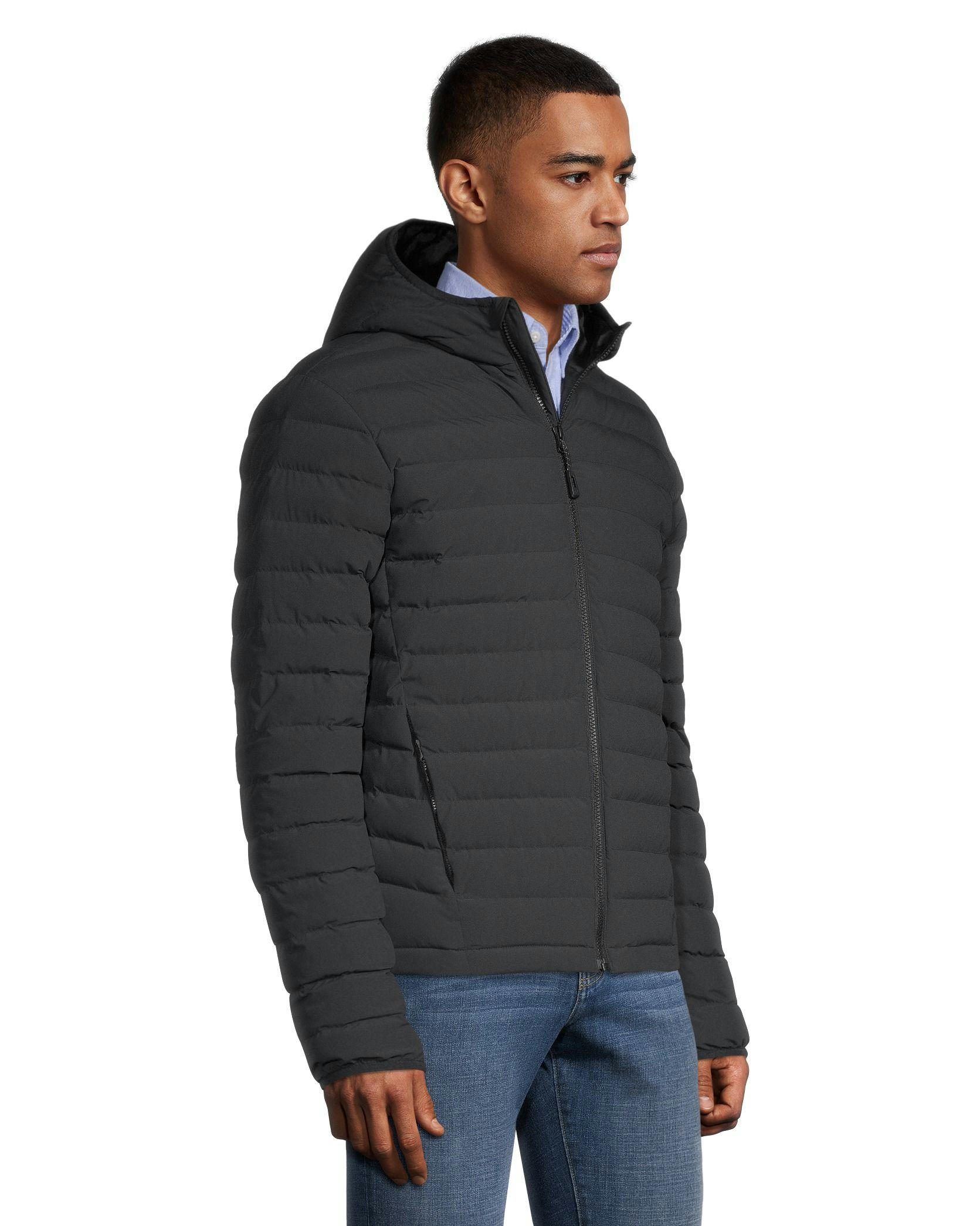 WindRiver Men's Hyper-Dri HD1 Water Repellent T-Max Insulated Hooded Puffer Jacket