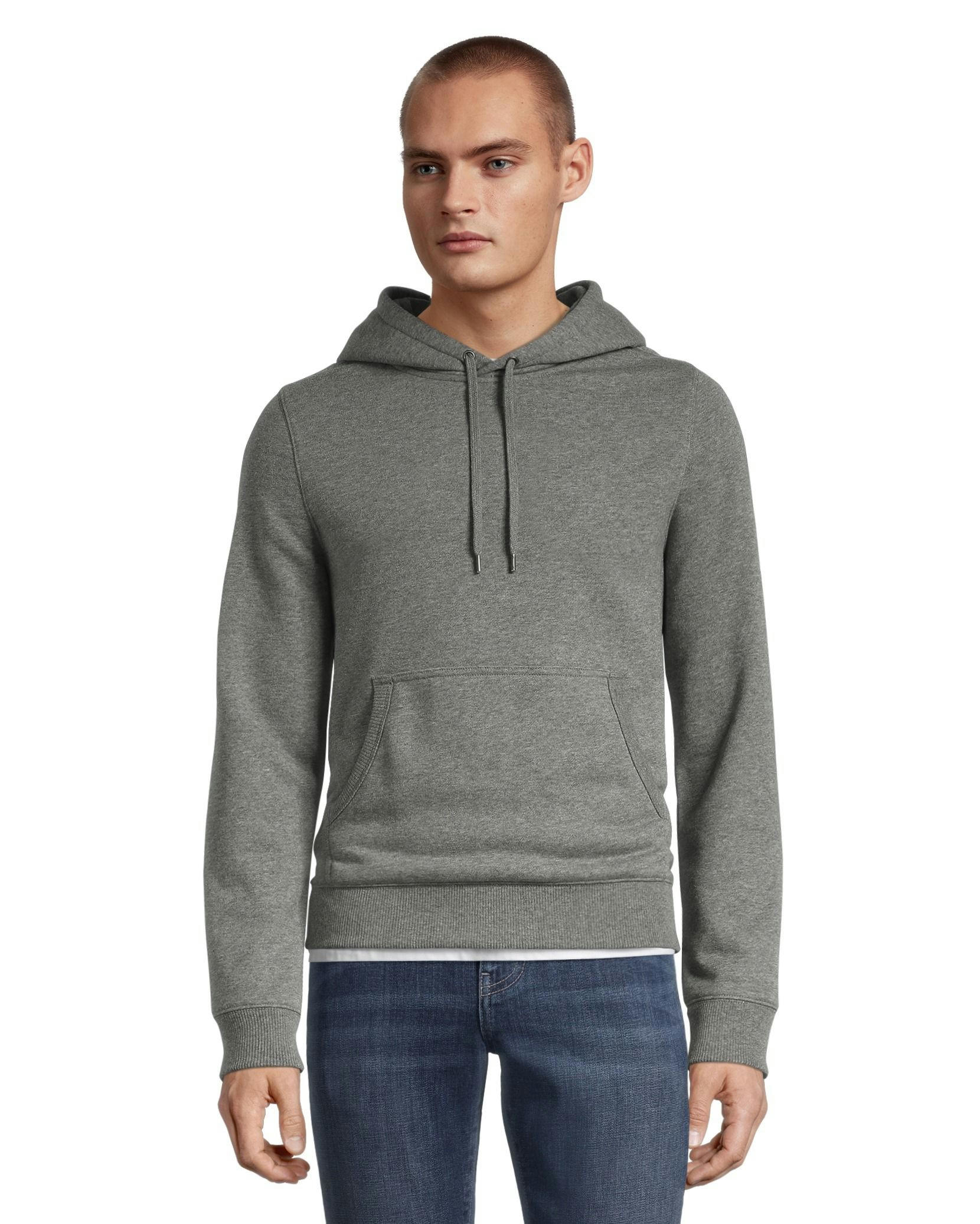 Denver Hayes Men's Fleece Long Sleeve Full Zip Kangaroo Pocket Hoodie