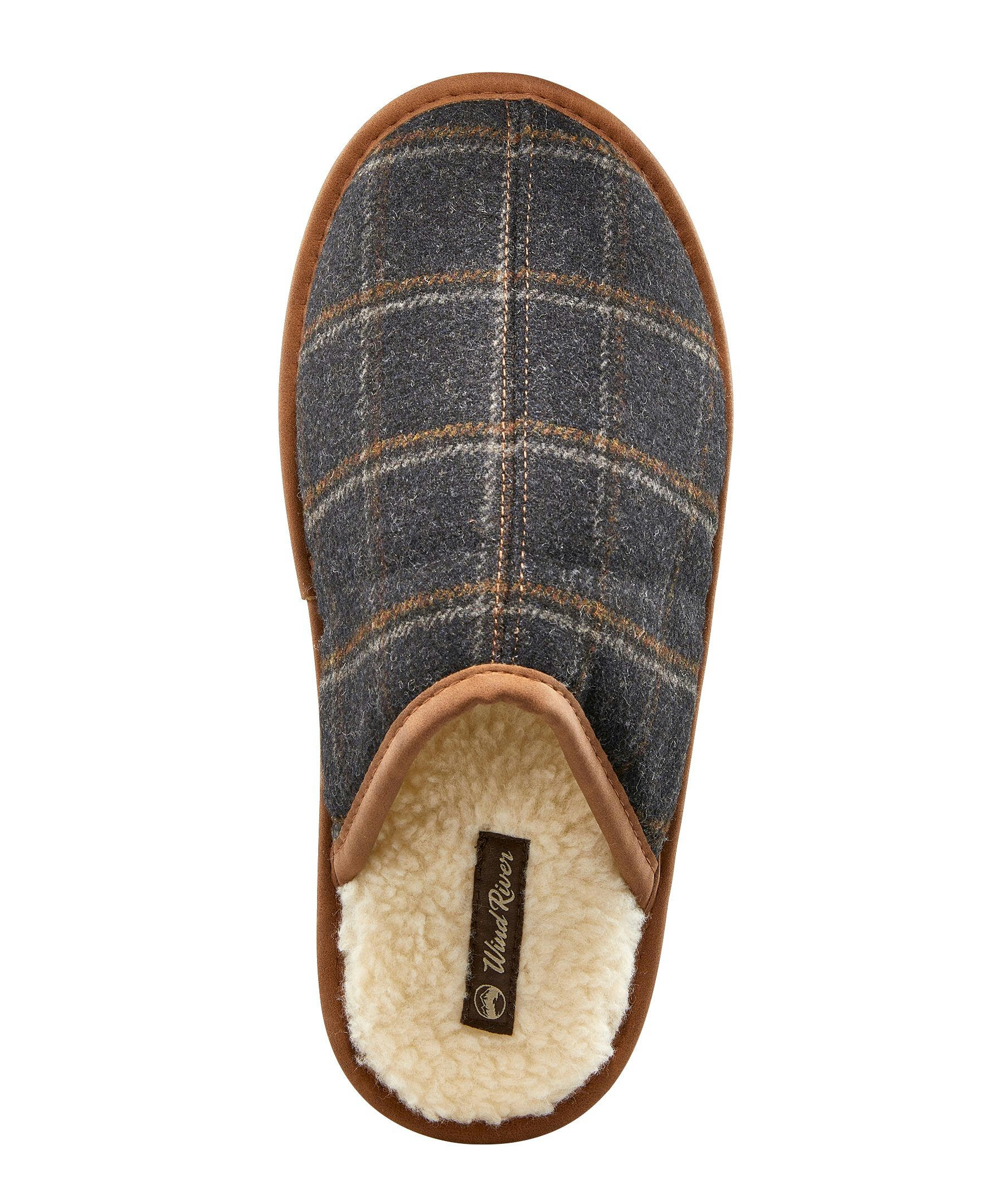 WindRiver Men's Plaid Scuff Slippers