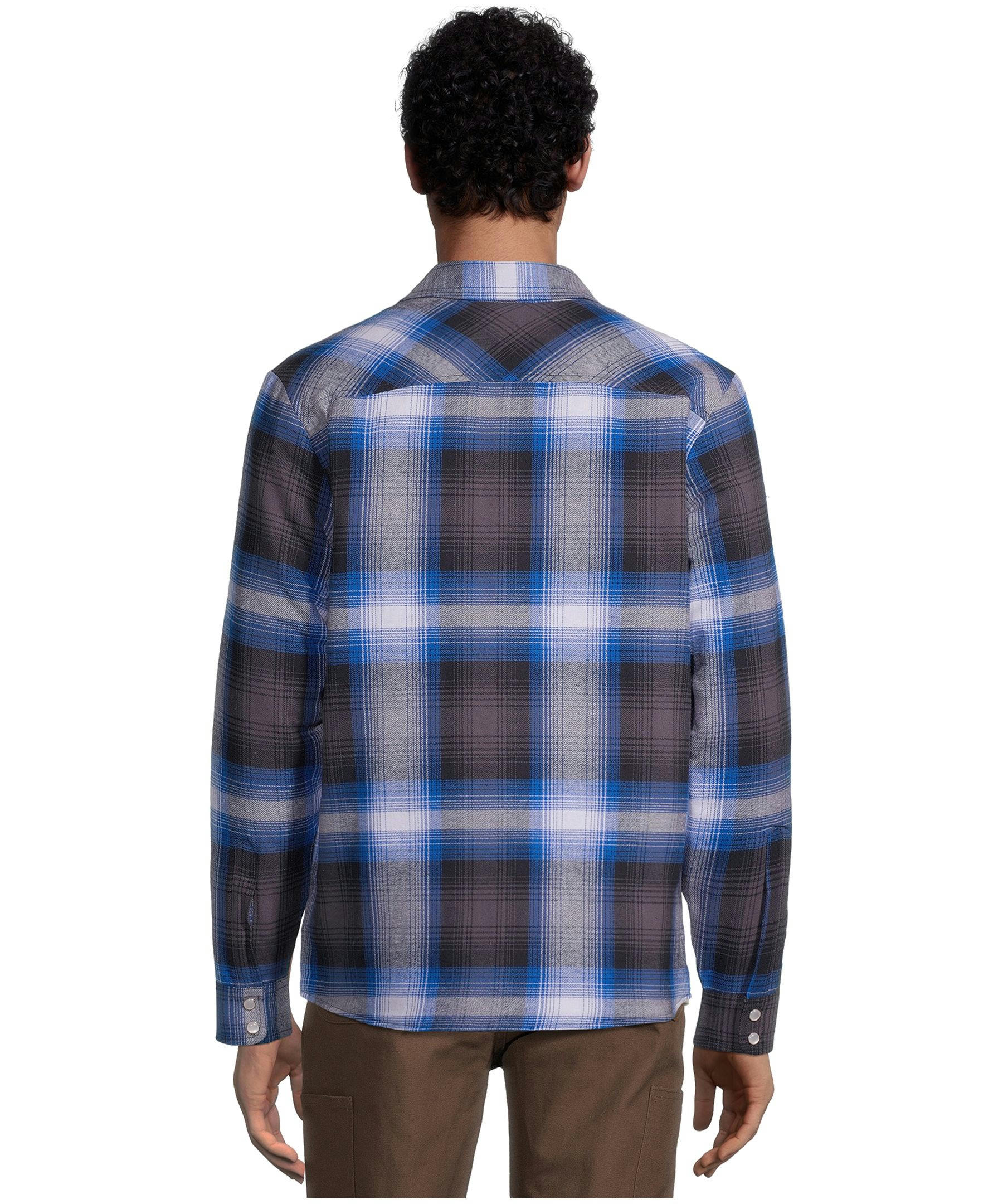 Aggressor Men's Snap-Front Plaid Quilted Flannel Work Shirt