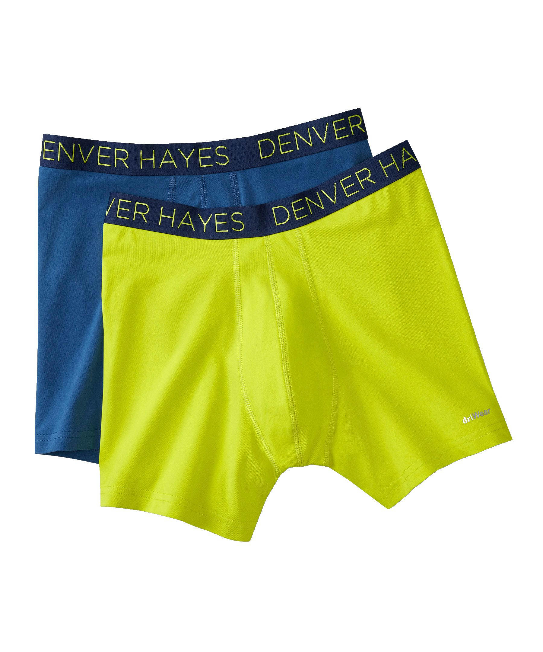 Denver Hayes Men's 2-Pack DriWear Boxer Briefs