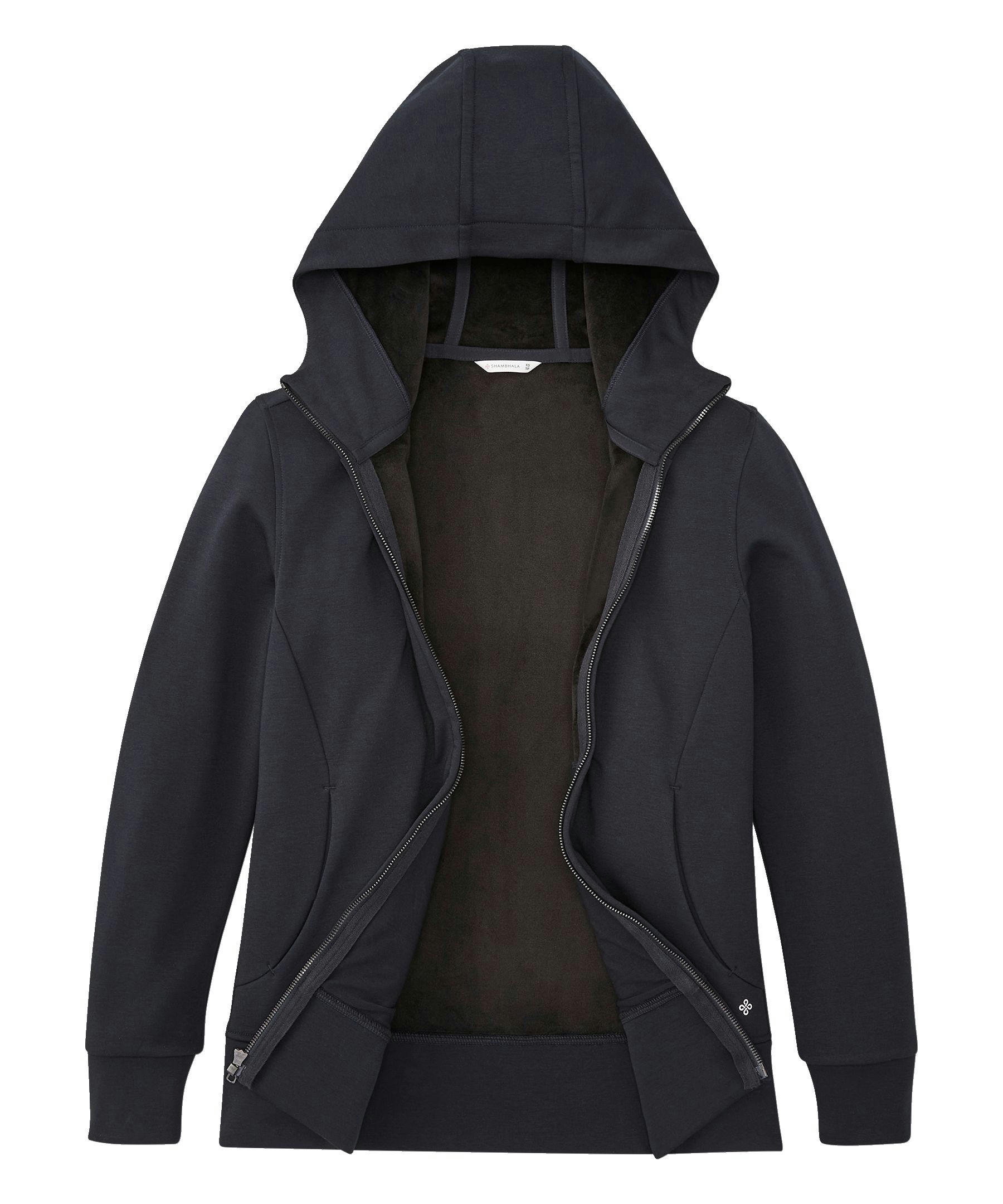 Shambhala Women's Velour Lined Full Zip Hoodie