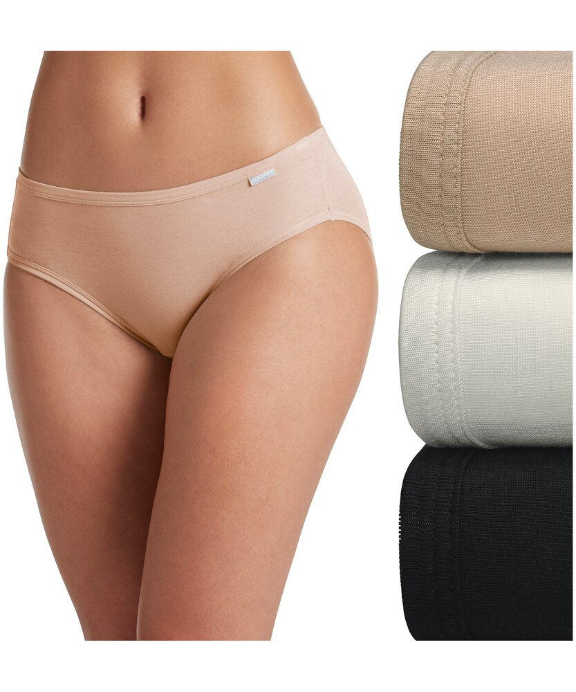 Jockey Women's 3 Pack Elance Supersoft Bikini Cut Underwear