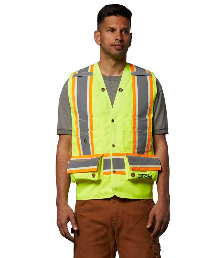 Dakota WorkPro Series Men's VizLite DT Class 2 300D Surveyor's Vest
