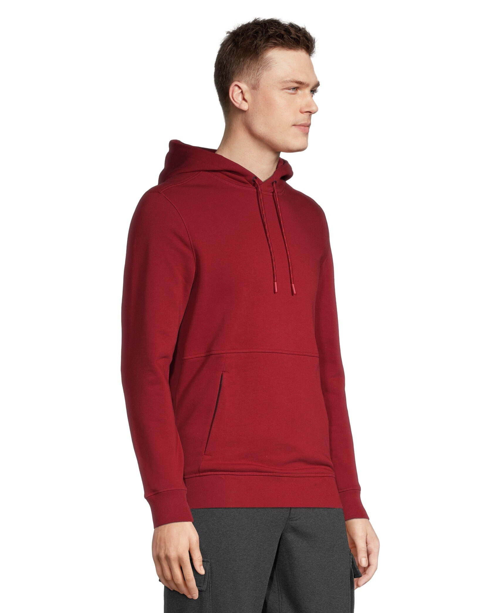 Matrix Men's Stretch Terry Kangaroo Pocket Pullover Hoodie