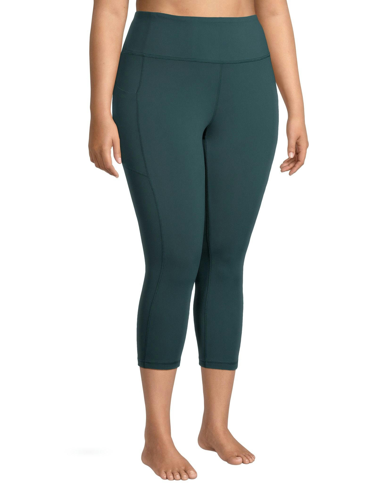 Shambhala Women's Comfort High Rise Crop Legging with Pocket