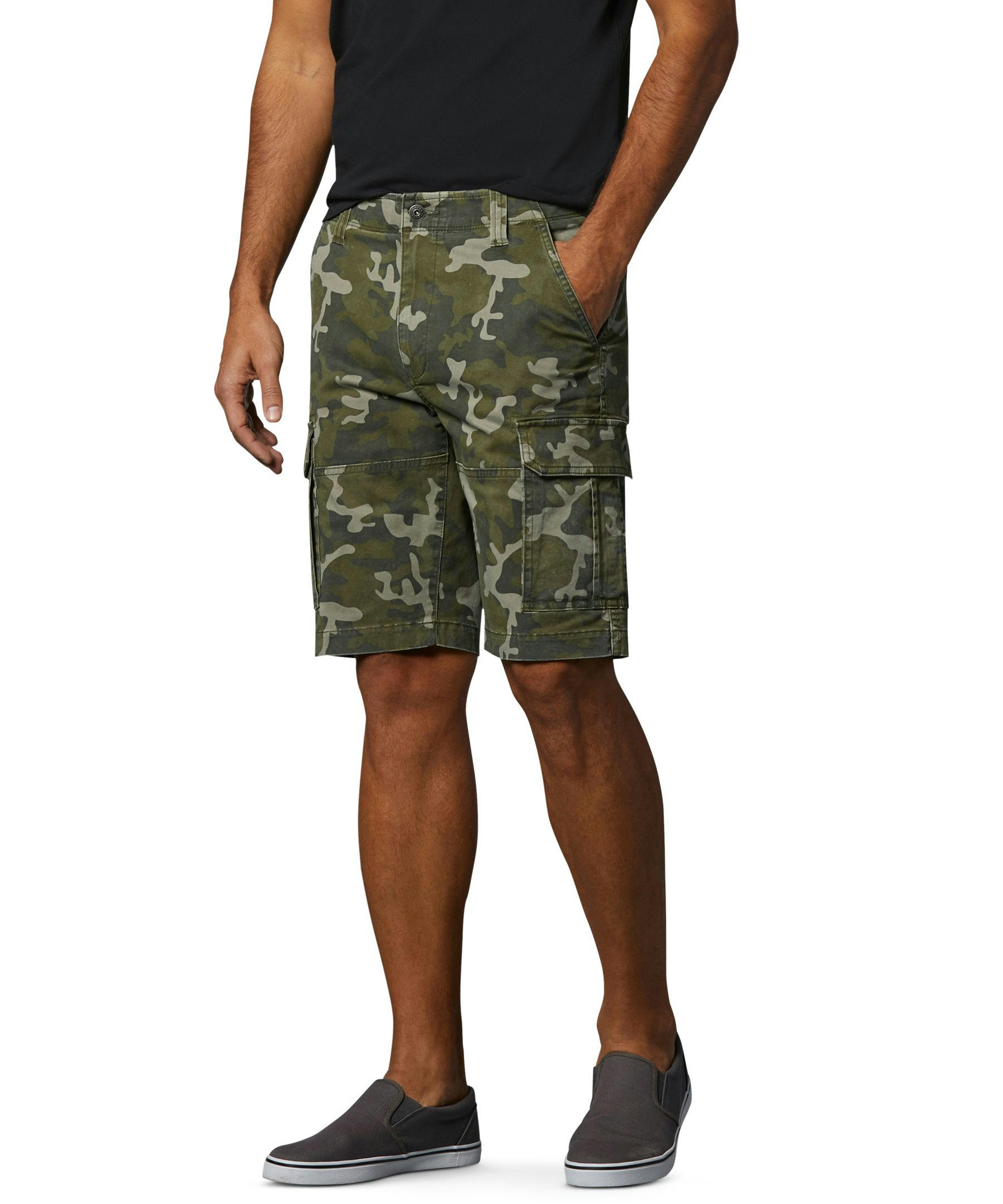 Men's Mid Rise Stretch Cargo Shorts