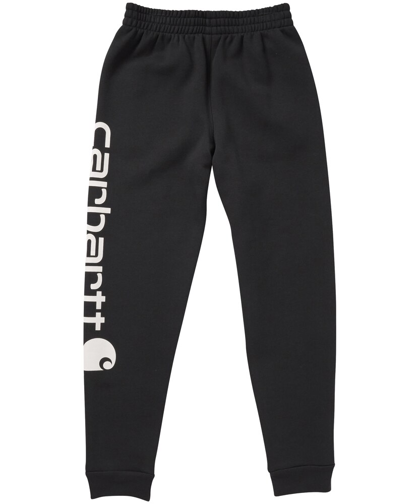 Carhartt Kids' Unisex Logo Print Fleece Sweatpants with Elasticated Waistband