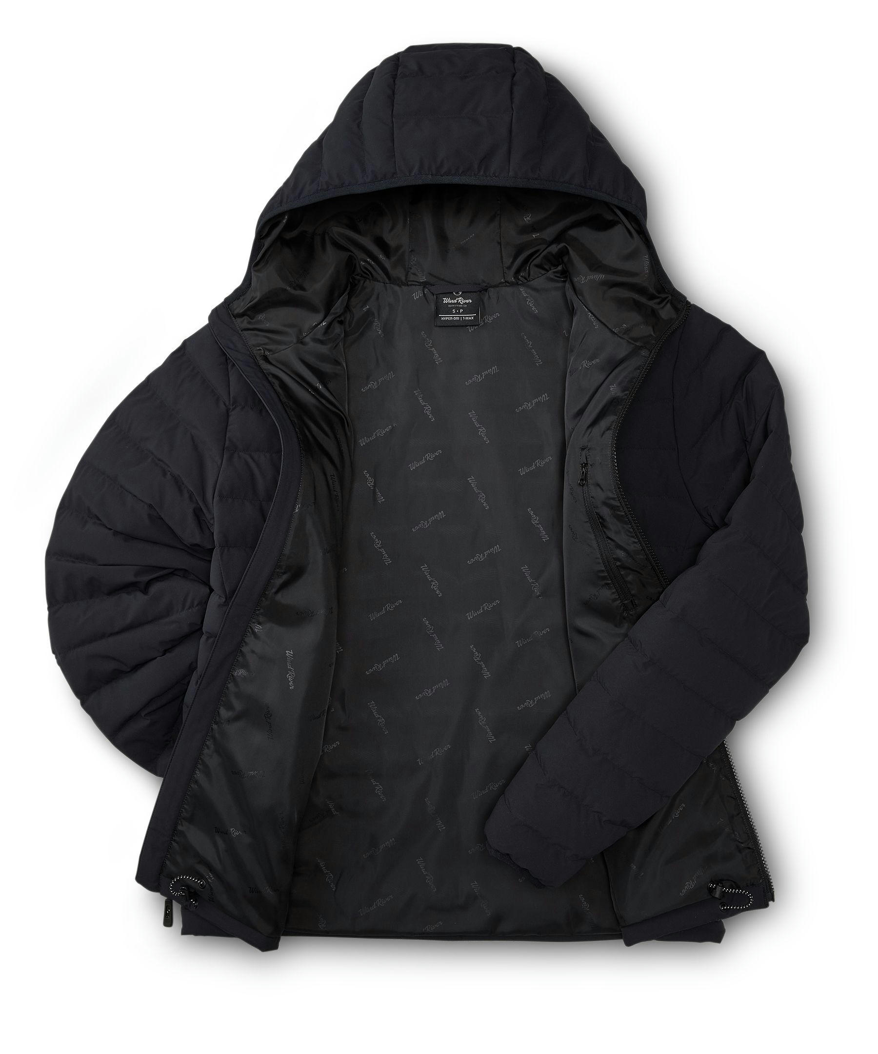 WindRiver Men's Hyper-Dri HD1 Water Repellent T-Max Insulated Hooded Puffer Jacket