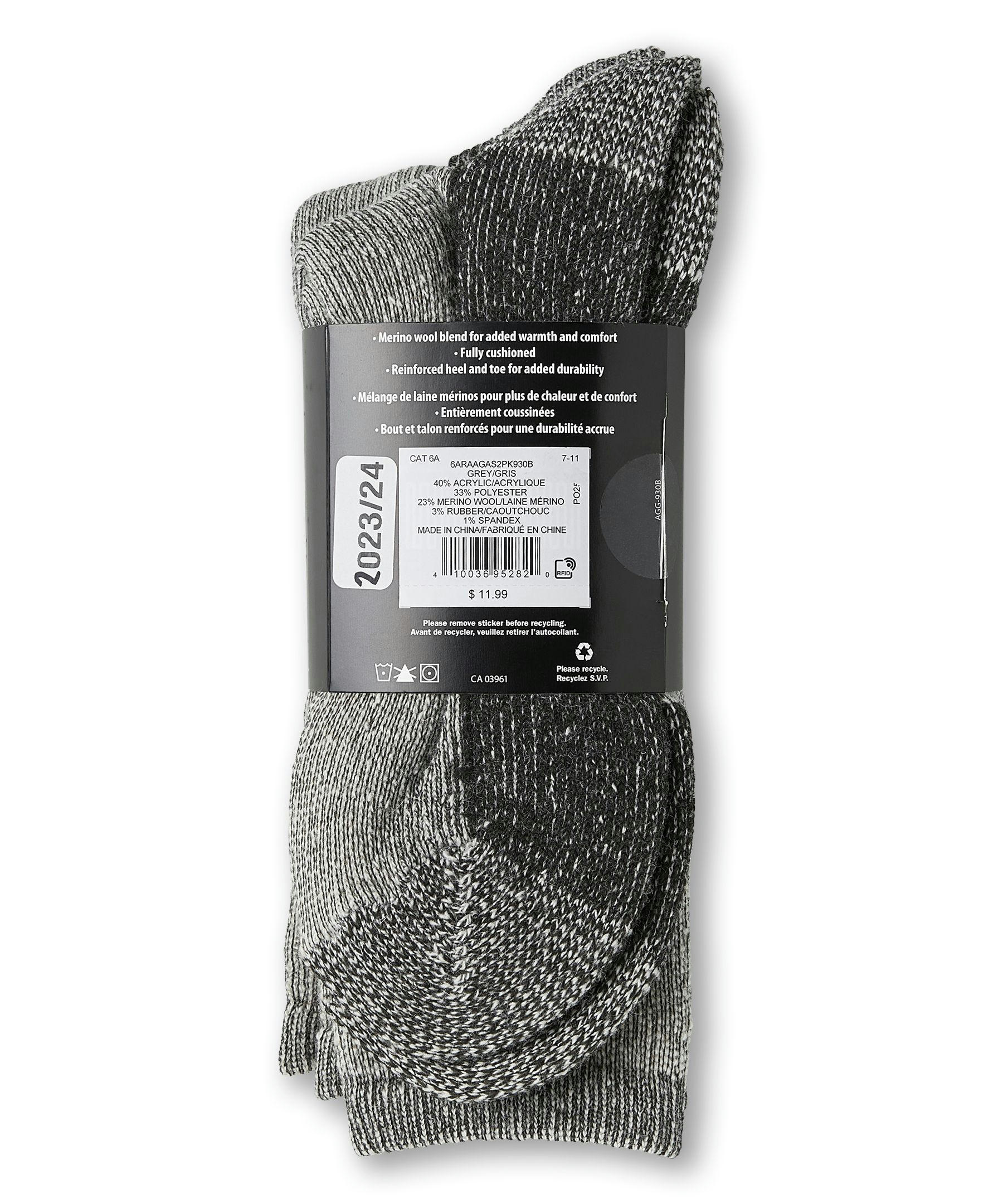 Aggressor Men's 2 Pack Thermal Boot Socks