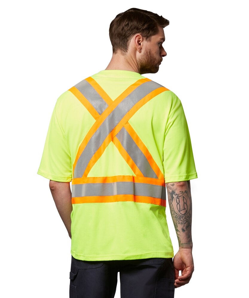 Dakota WorkPro Series Men's Hi Vis Cotton Lined Crewneck T Shirt
