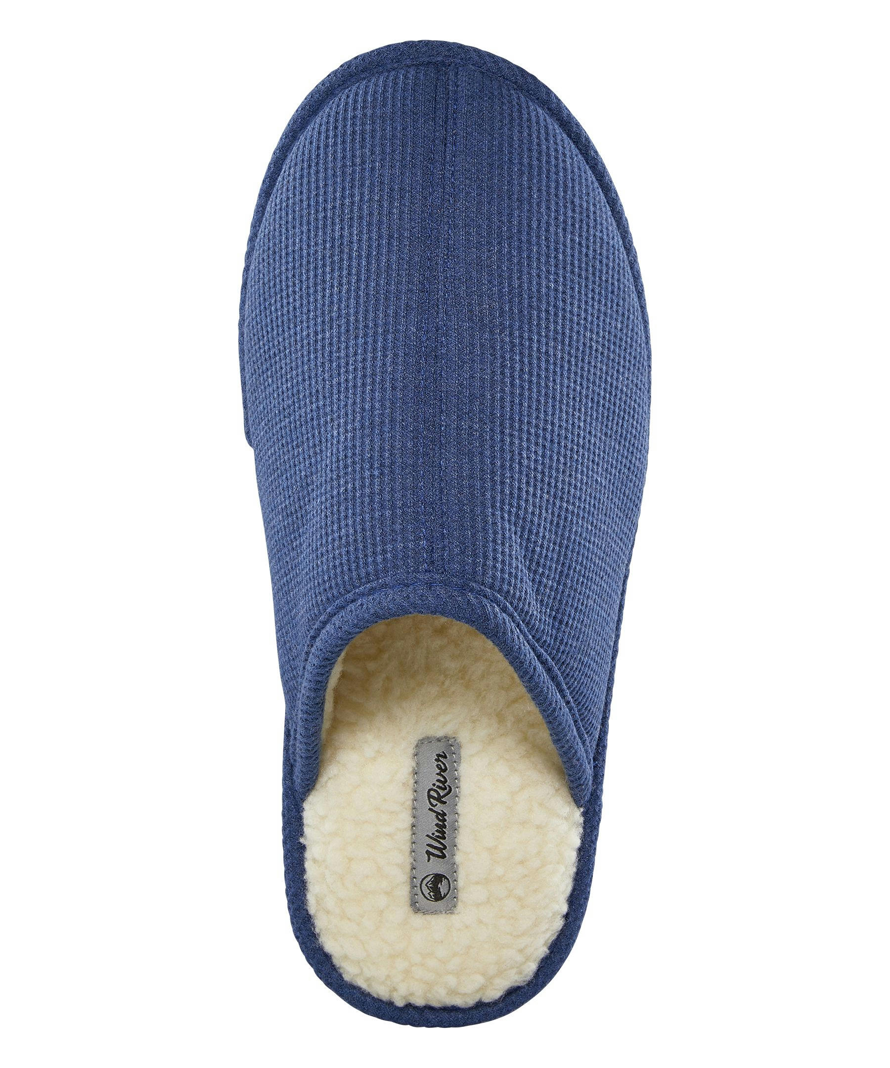 WindRiver Men's Woven Memory Foam Scuff Slipper