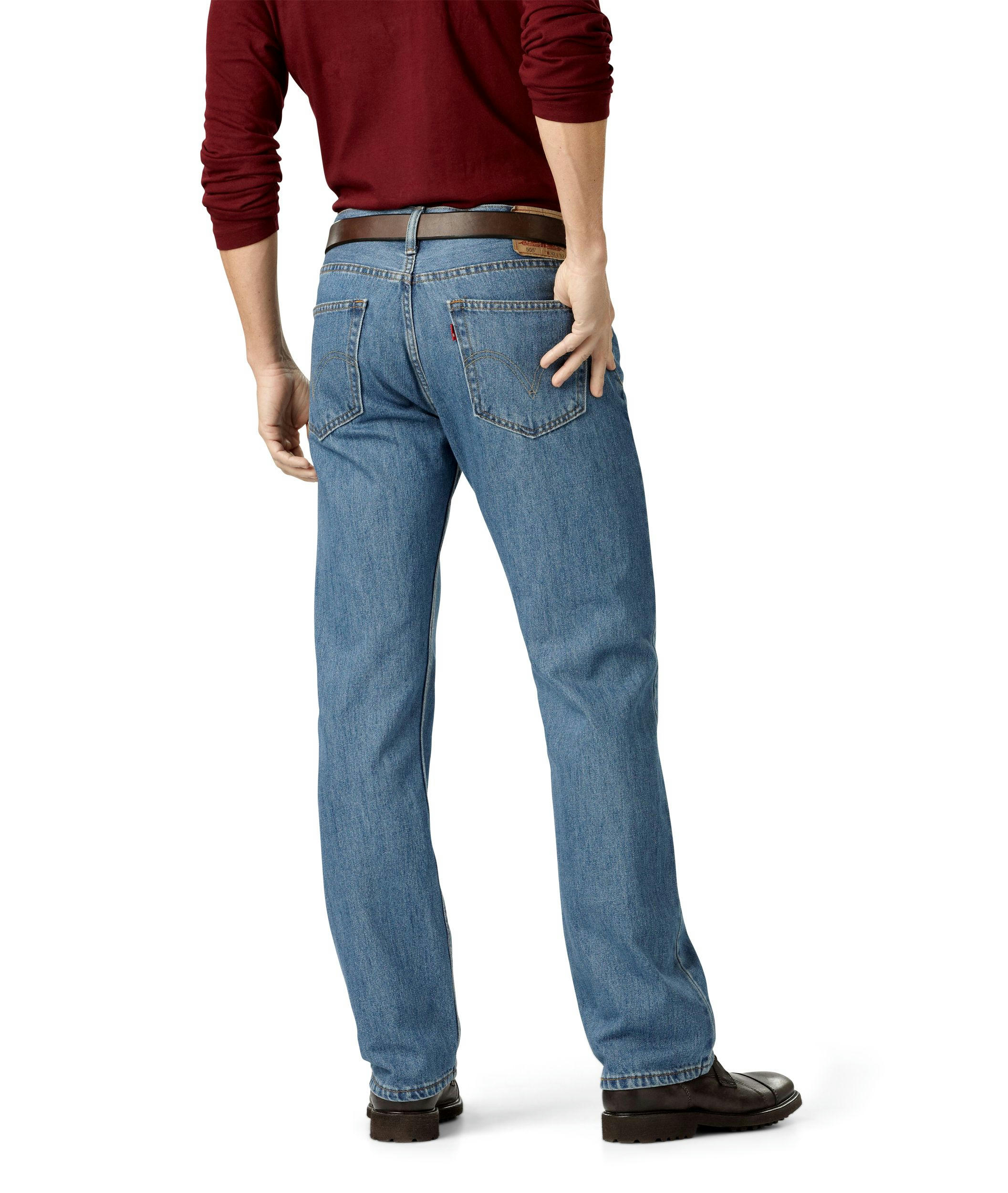 Levi's Men's 505 Regular Fit Jeans - Denim