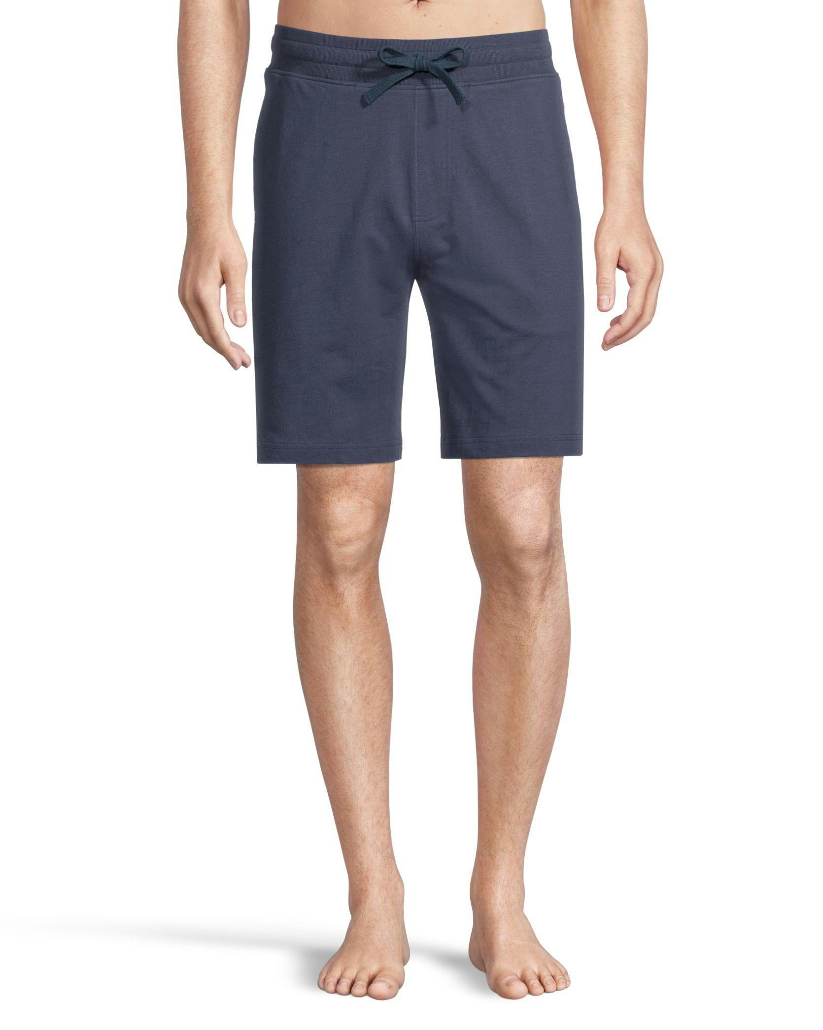 Denver Hayes Men's French Terry Elastic Drawstring Lounge Shorts