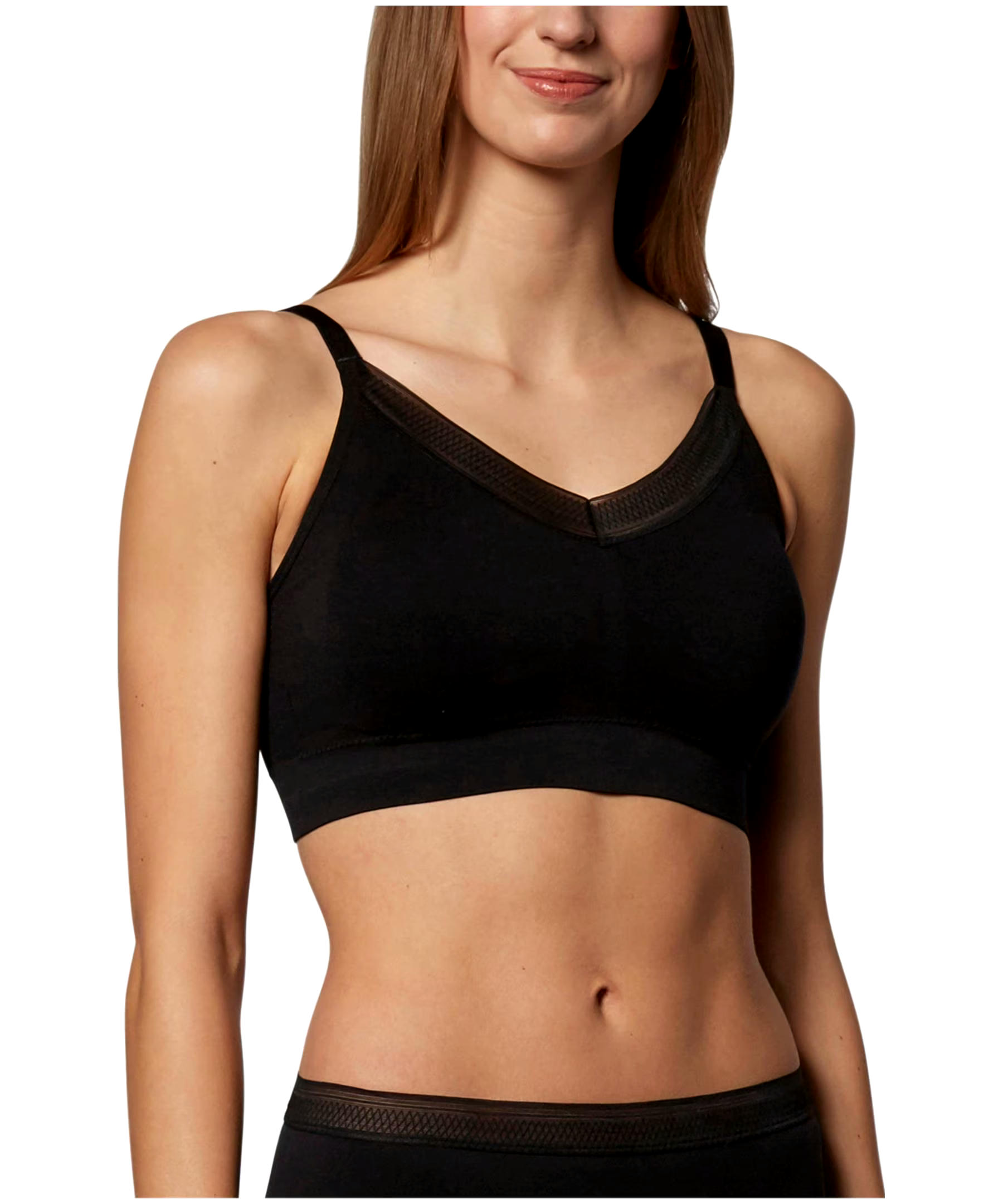 Denver Hayes Women's Perfect Fit Seamless Wire Free Comfort Bra with Lace