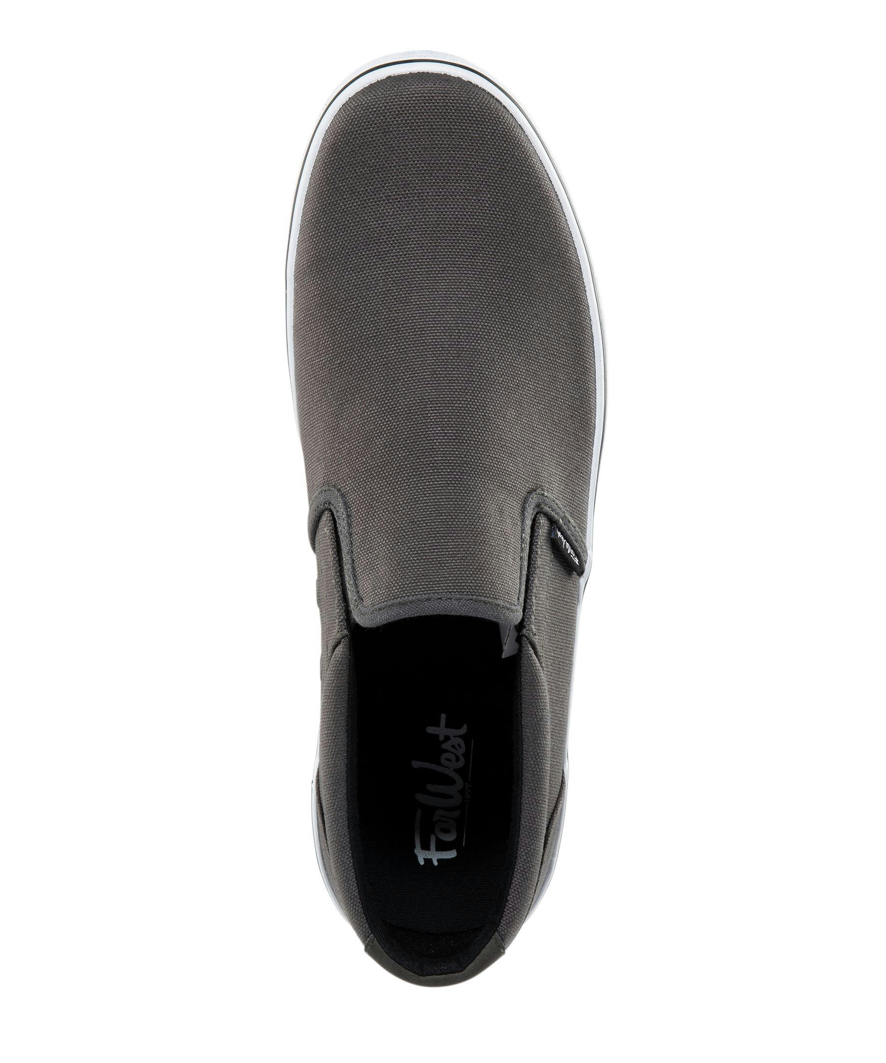 FarWest Men's Saturna FRESHTECH Slip On Sneakers - Grey