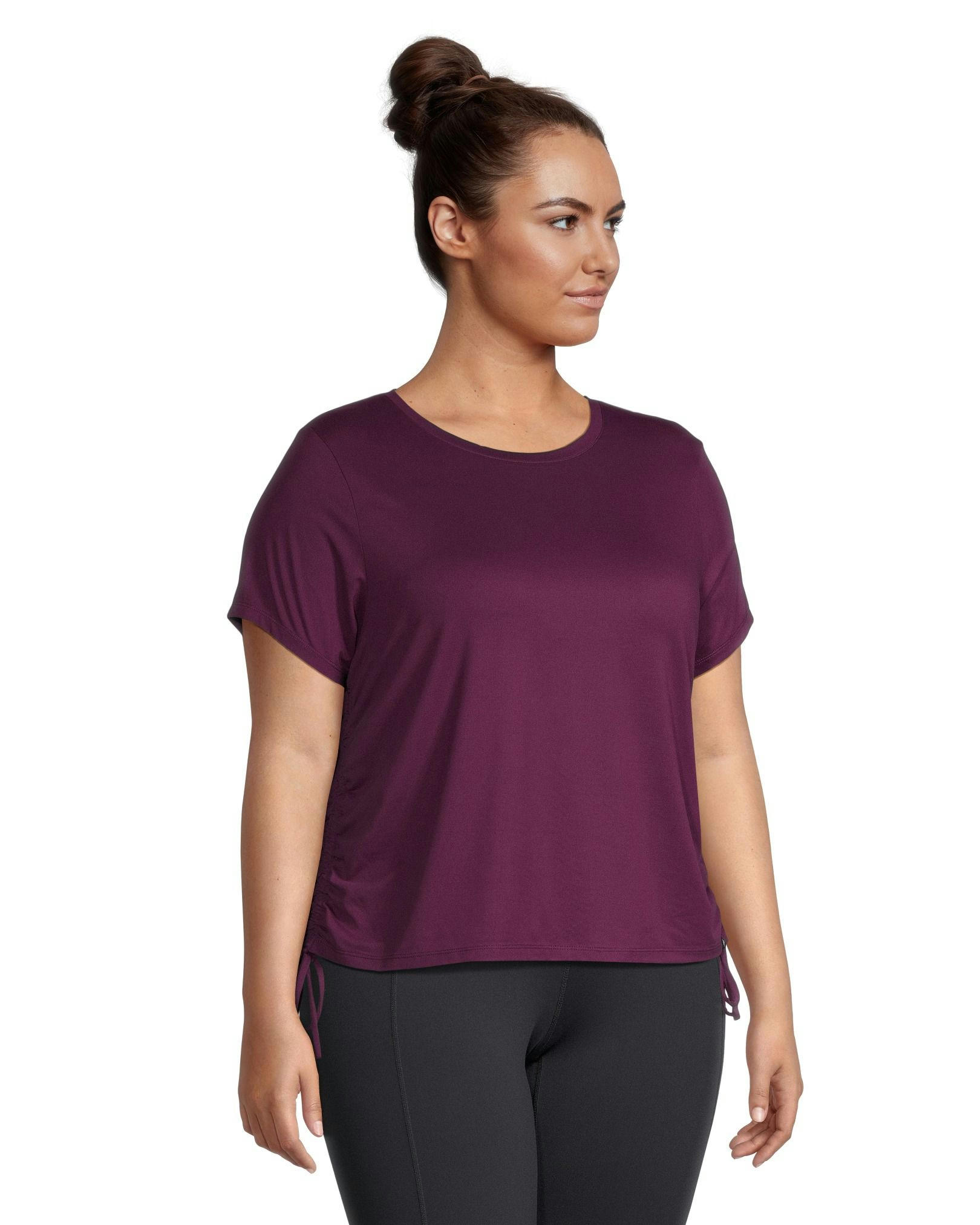 Shambhala Women's Semi Fitted Ruched T Shirt