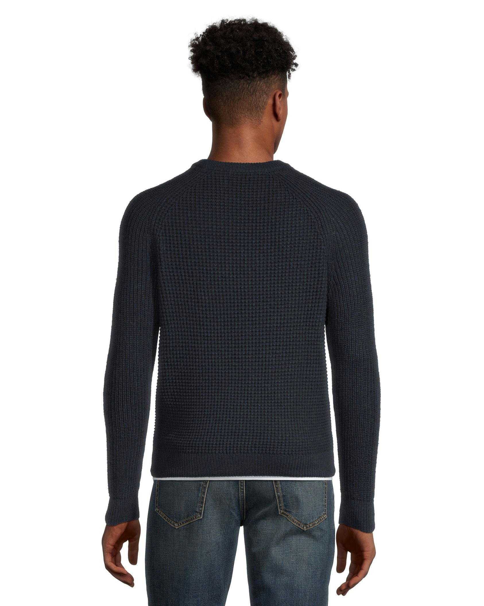 Denver Hayes Men's Mixed Stitch Crewneck Sweater