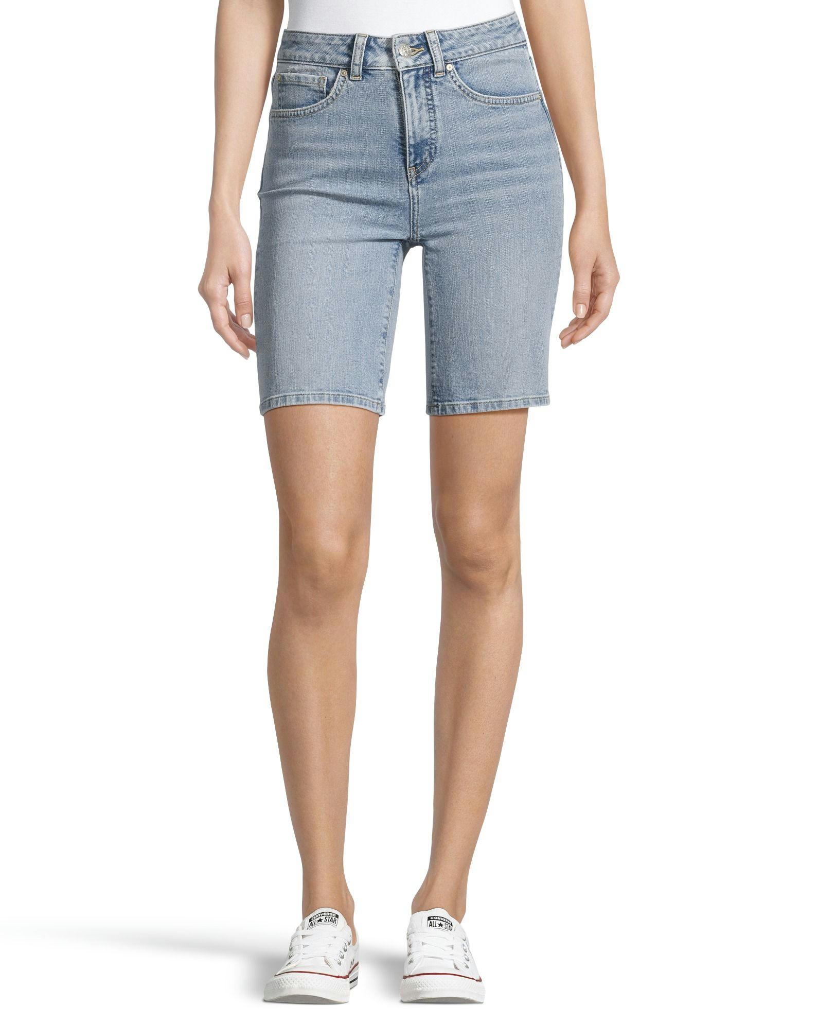Denver Hayes Women's High Rise Denim Bermuda Shorts