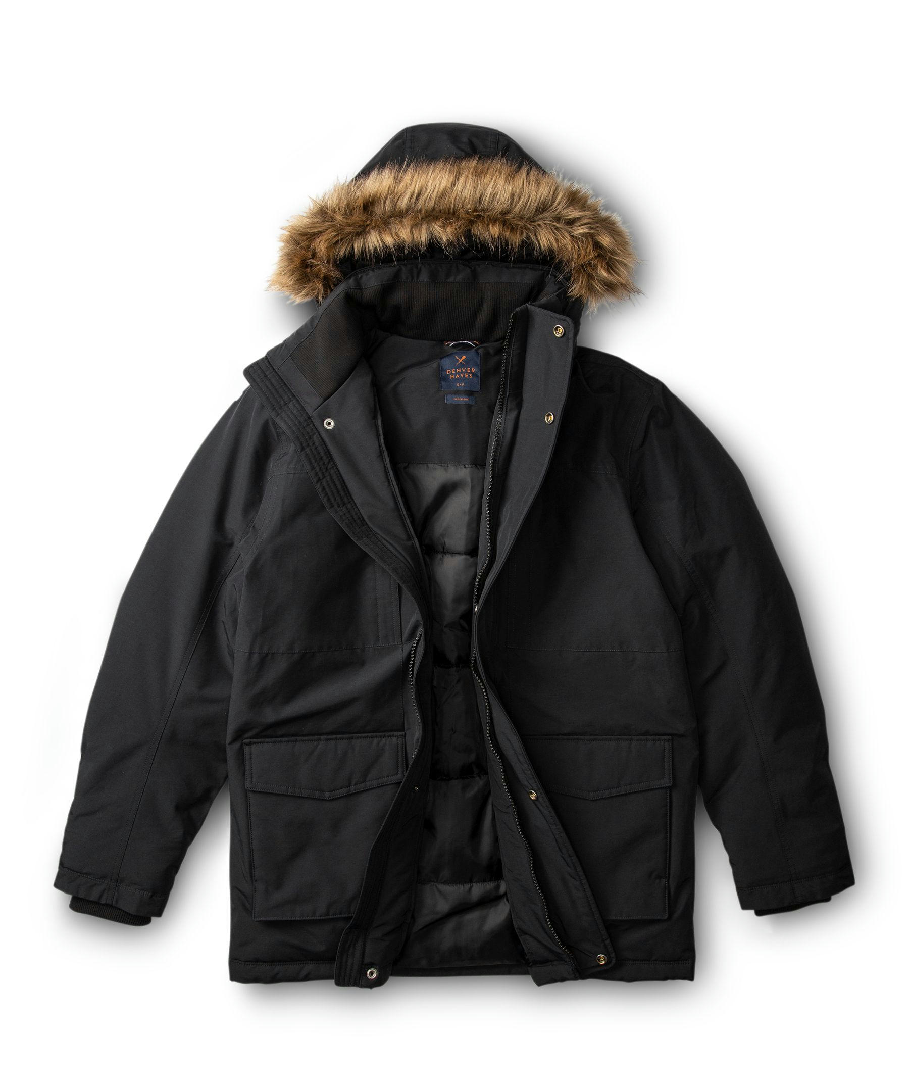 Denver Hayes Men's Water Resistant Hyper Dri 2 Insulated City Parka Jacket