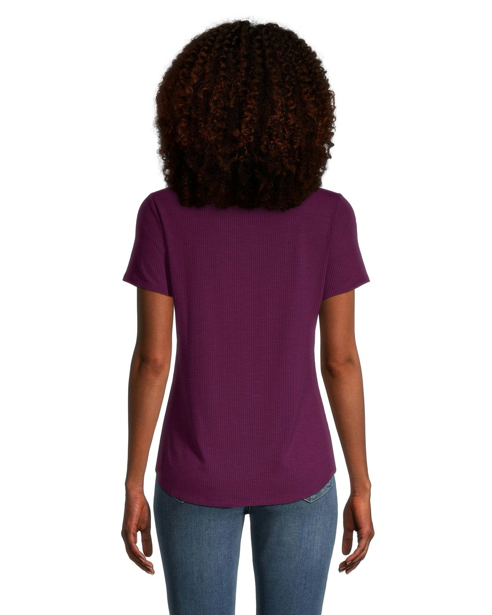 Denver Hayes Women's Relaxed Fit Scoop Neck T Shirt