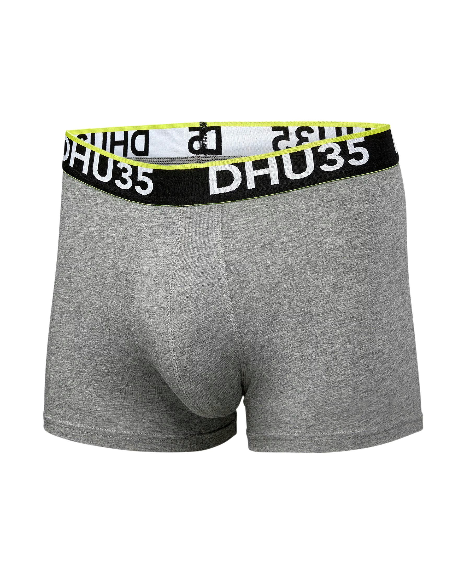Denver Hayes Men's 2 Pack Fashion Side X Side Cotton Stretch Trunk Briefs with Elastic Waistband