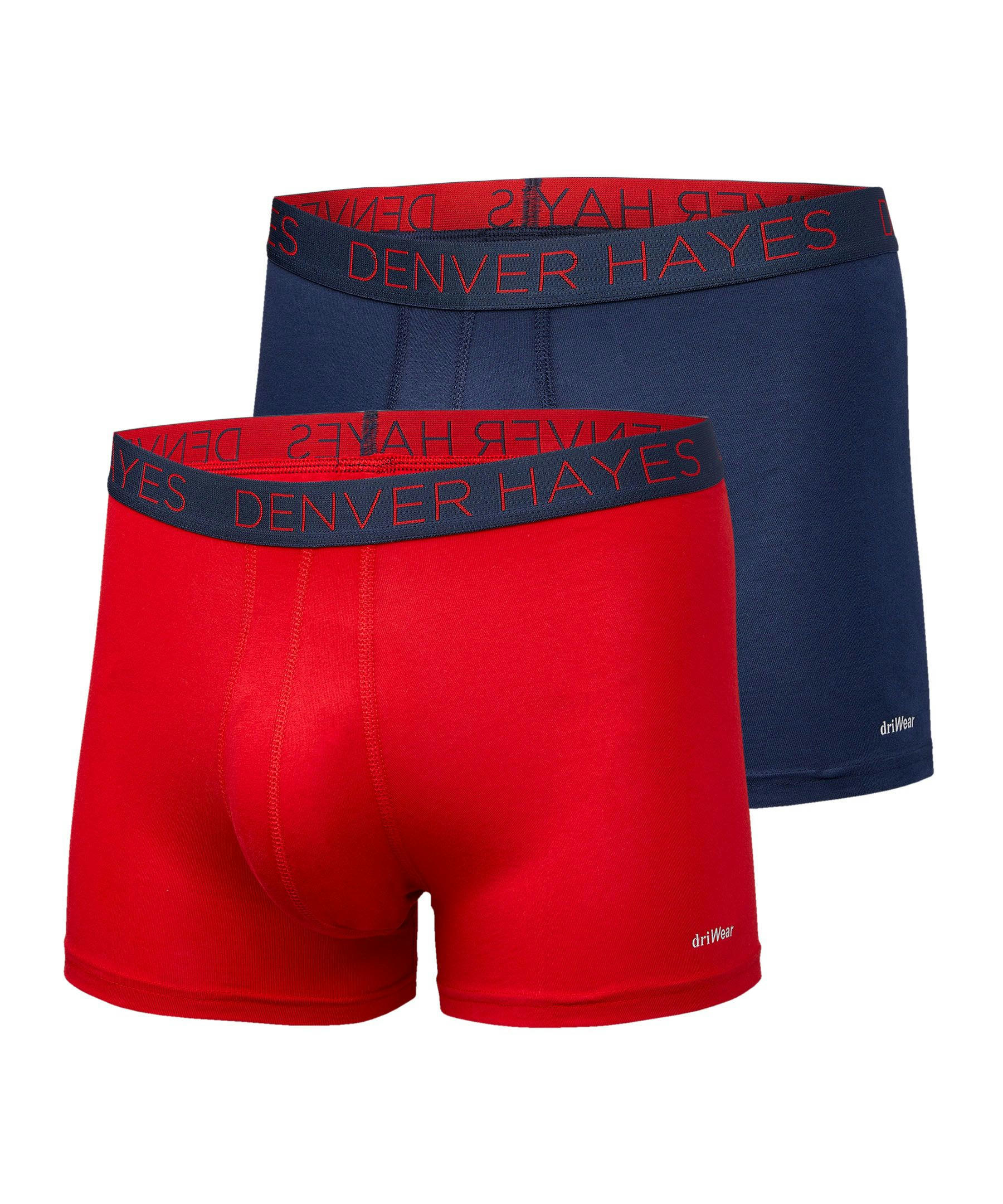 Denver Hayes Men's 2-Pack DriWear Trunk Brief