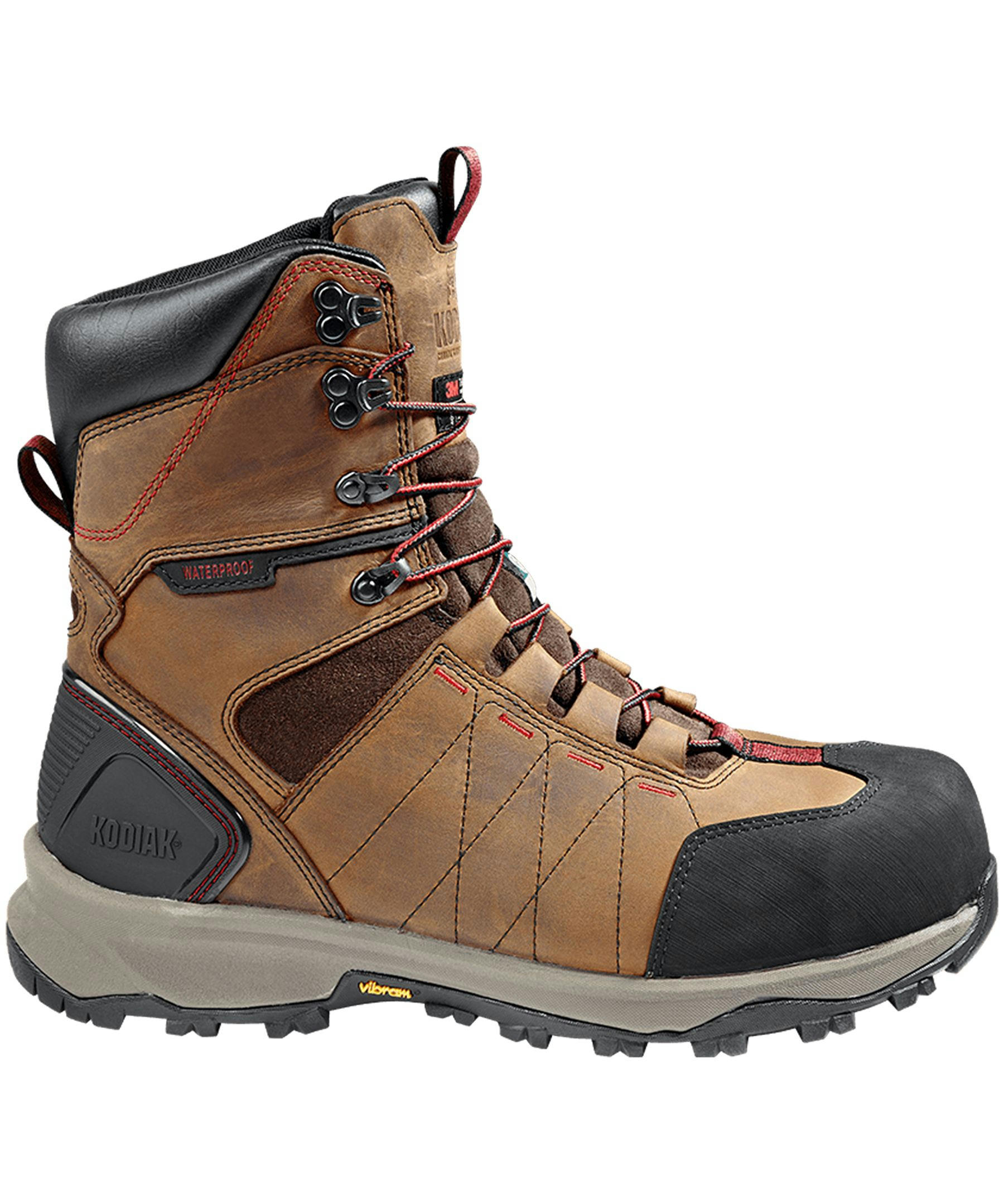 Kodiak Men's Ice Conqueror 8 Inch Composite Toe Composite Plate Work Boots