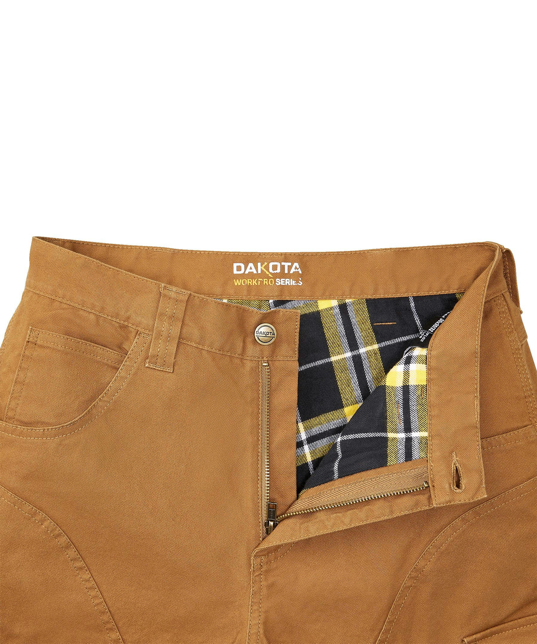 Dakota Workpro Series Men's Cotton Flannel Lined Stretch Duck Work Pants