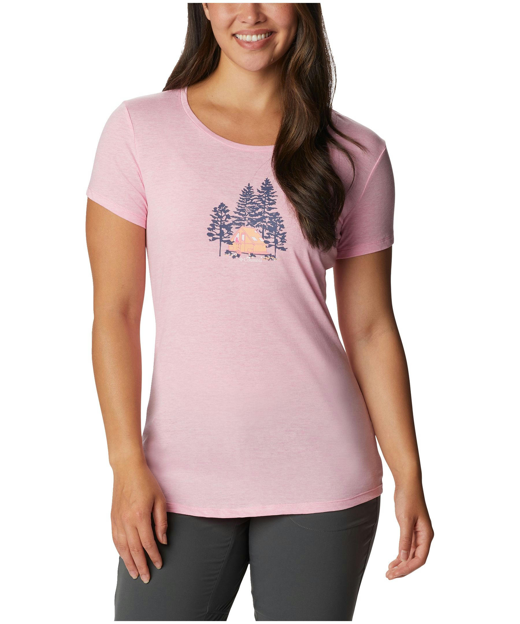 Columbia Women's Daisy Days Scoop Neck Graphic T Shirt