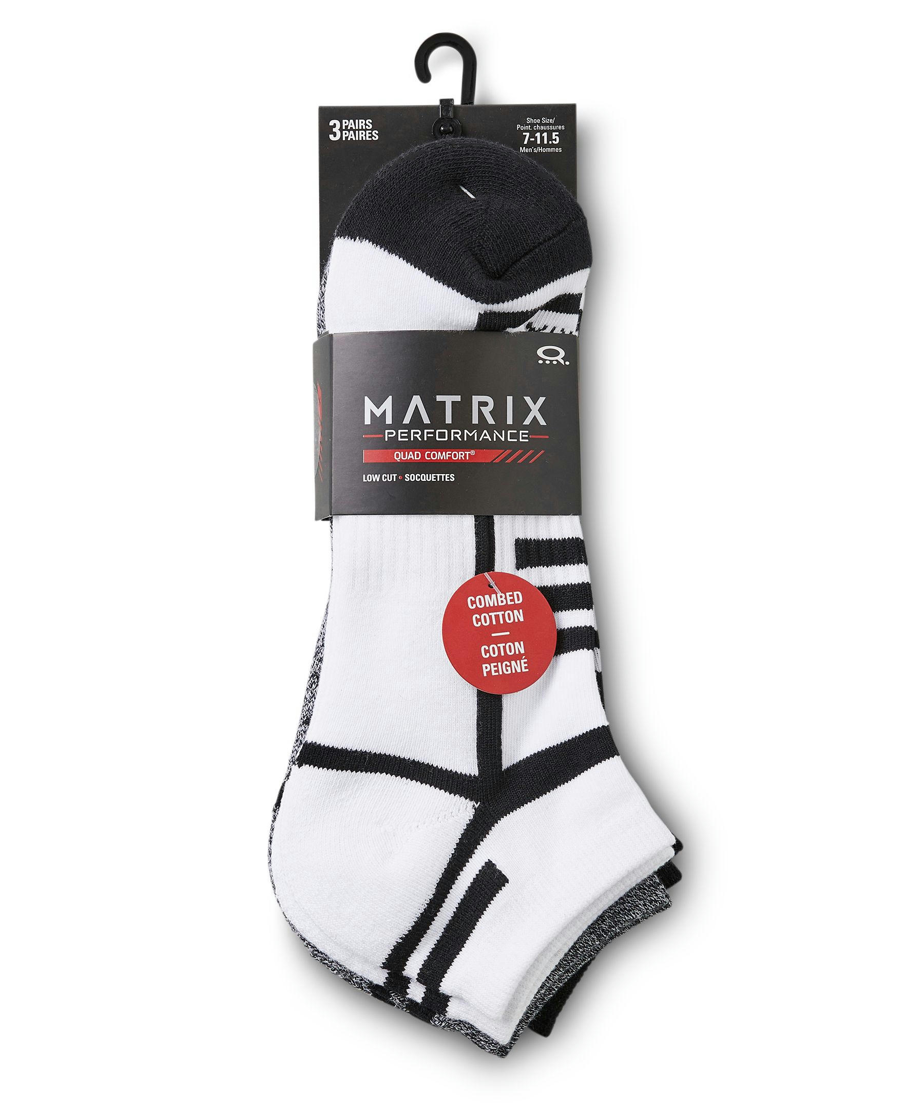 Men's 3 Pack FRESHTECH Low Cut Sport Socks