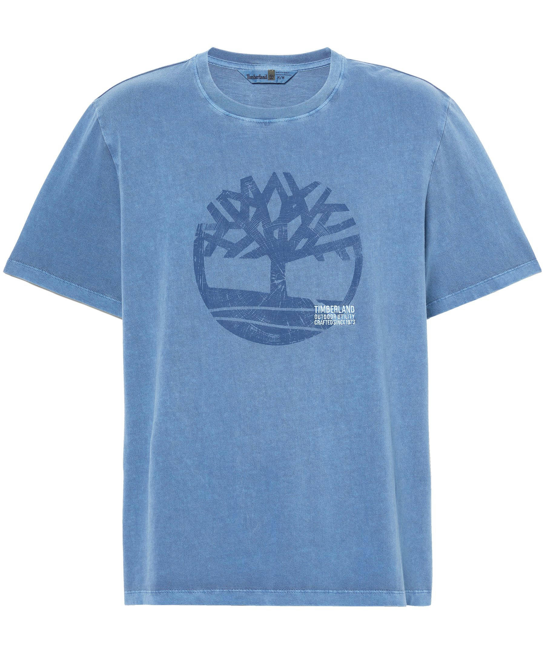 Timberland Men's Graphic Logo Garment Dye T Shirt