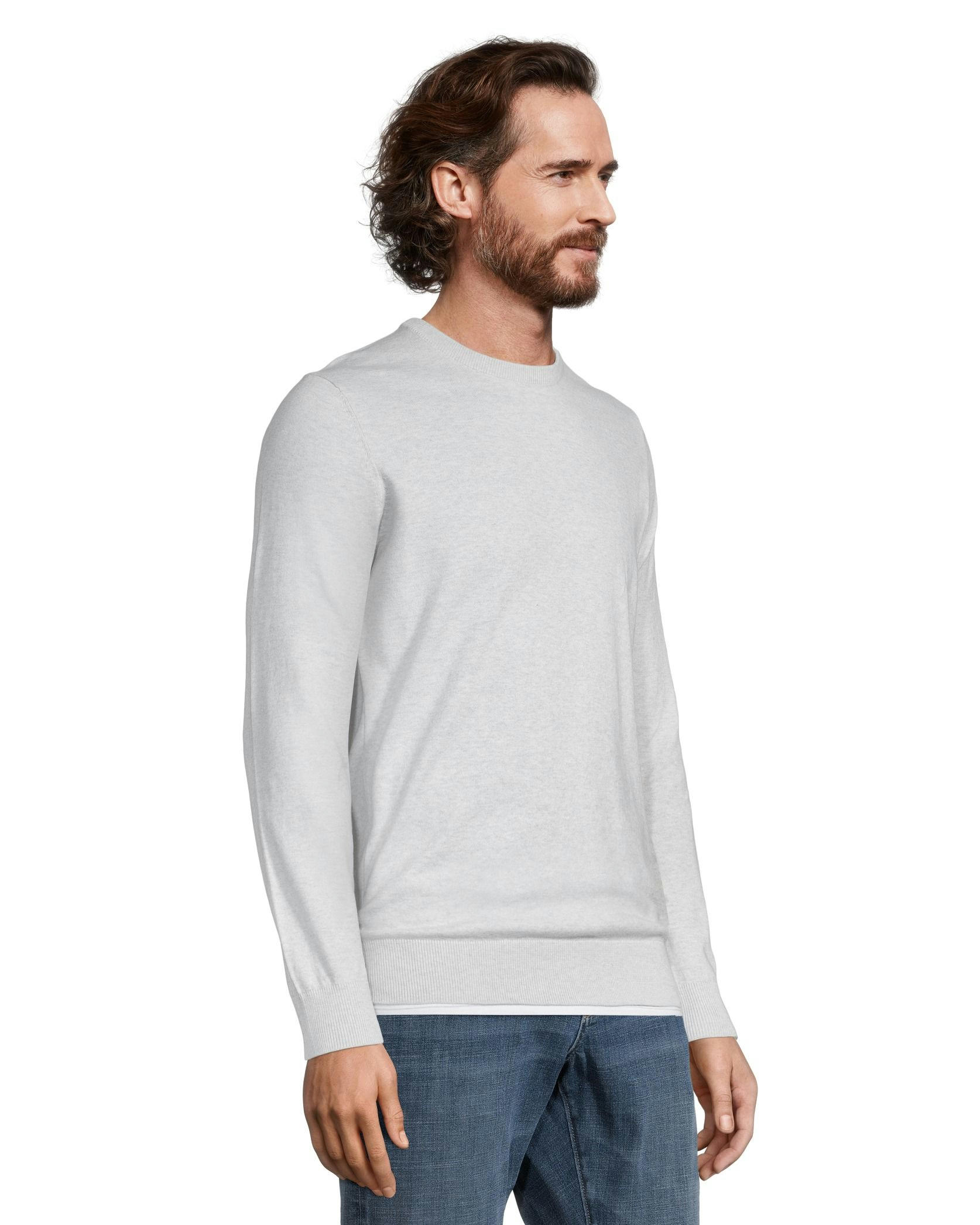 Denver Hayes Men's Soft Cotton Crewneck Sweater