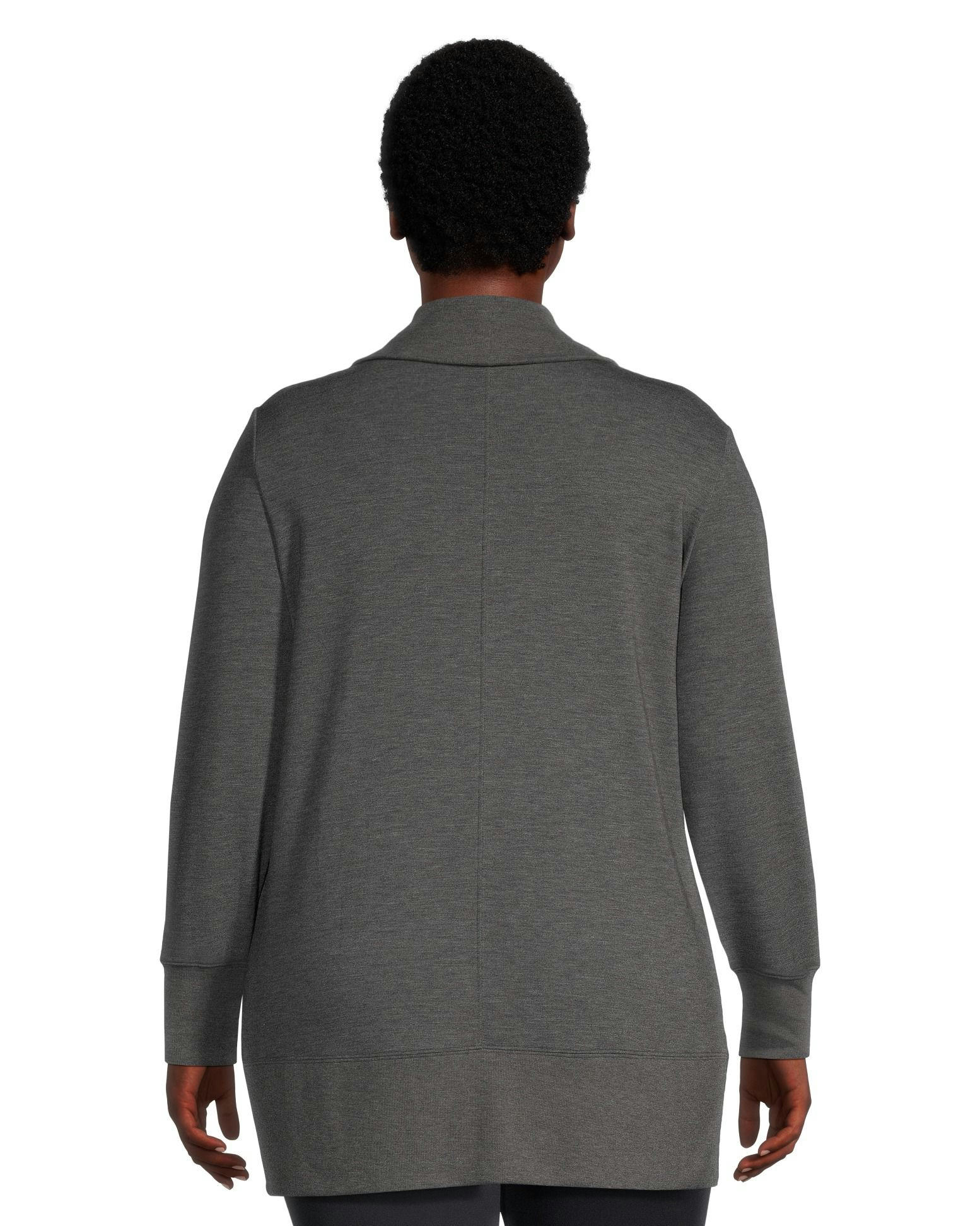 Shambhala Women's Semi-Fitted French Terry Open Cardigan