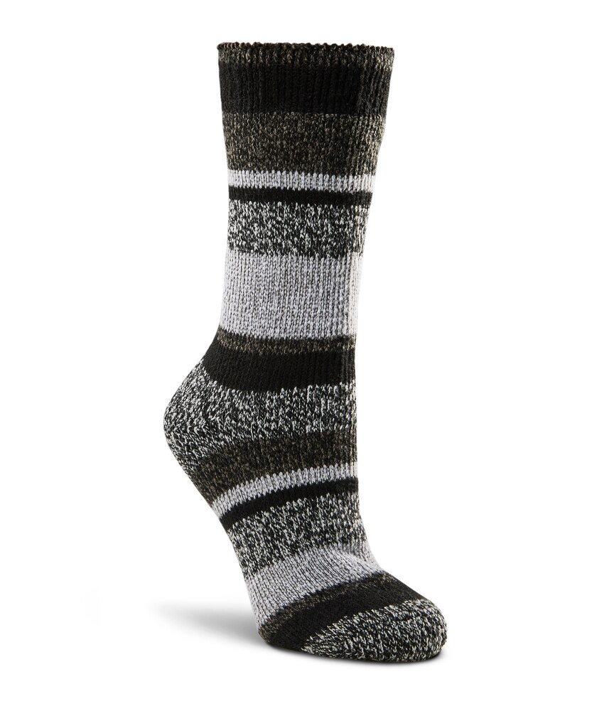 WindRiver Women's T-Max Heat Stripe Thermal Crew Socks