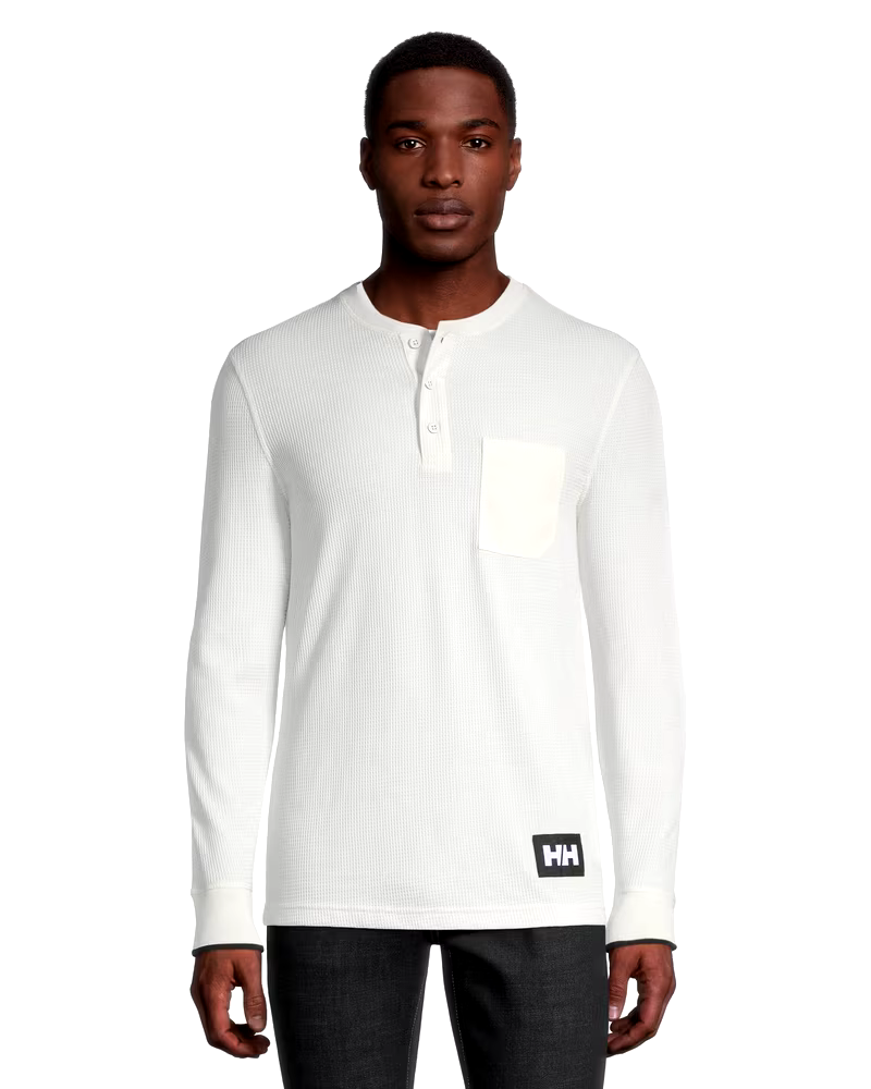 Helly Hansen Men's Long Sleeve Waffle Knit Henley Shirt
