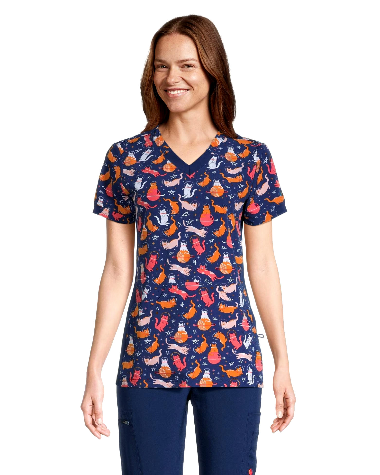 Scrubletics Women's 2-Pocket Scrub Top