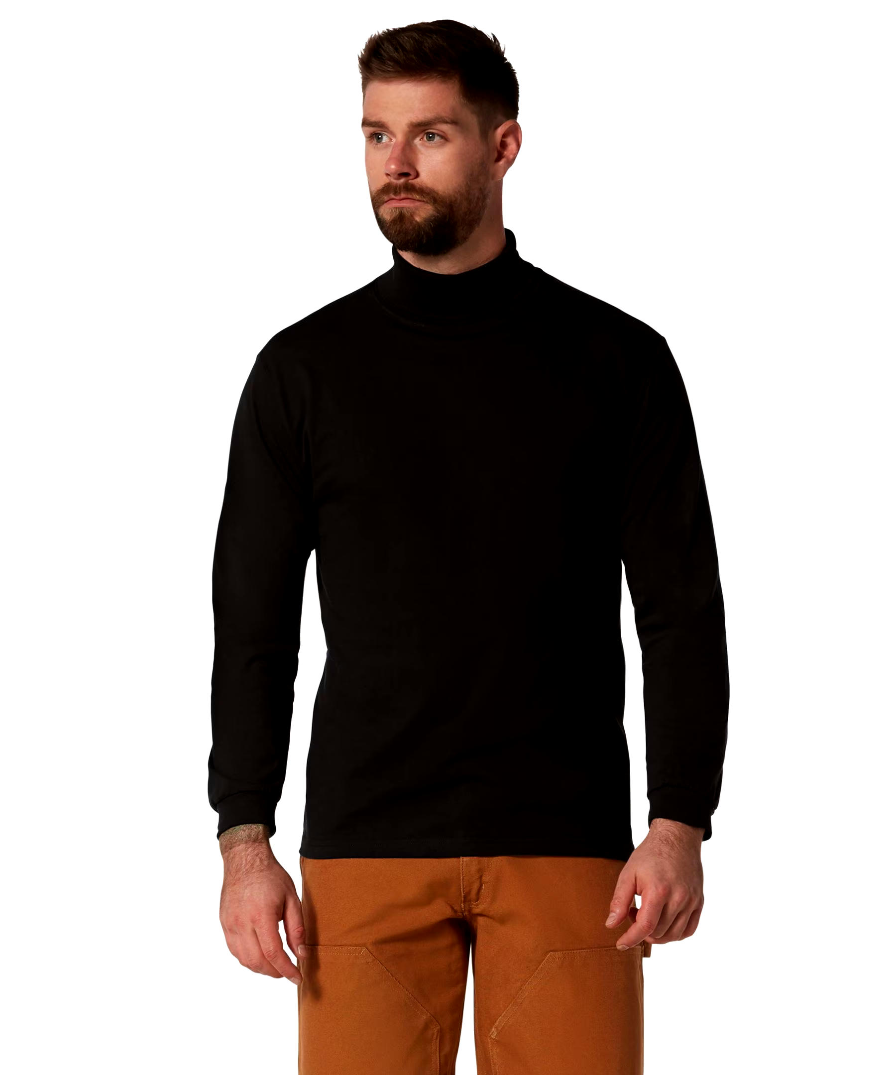 Aggressor Men's Straight Cut Ribbed Turtleneck