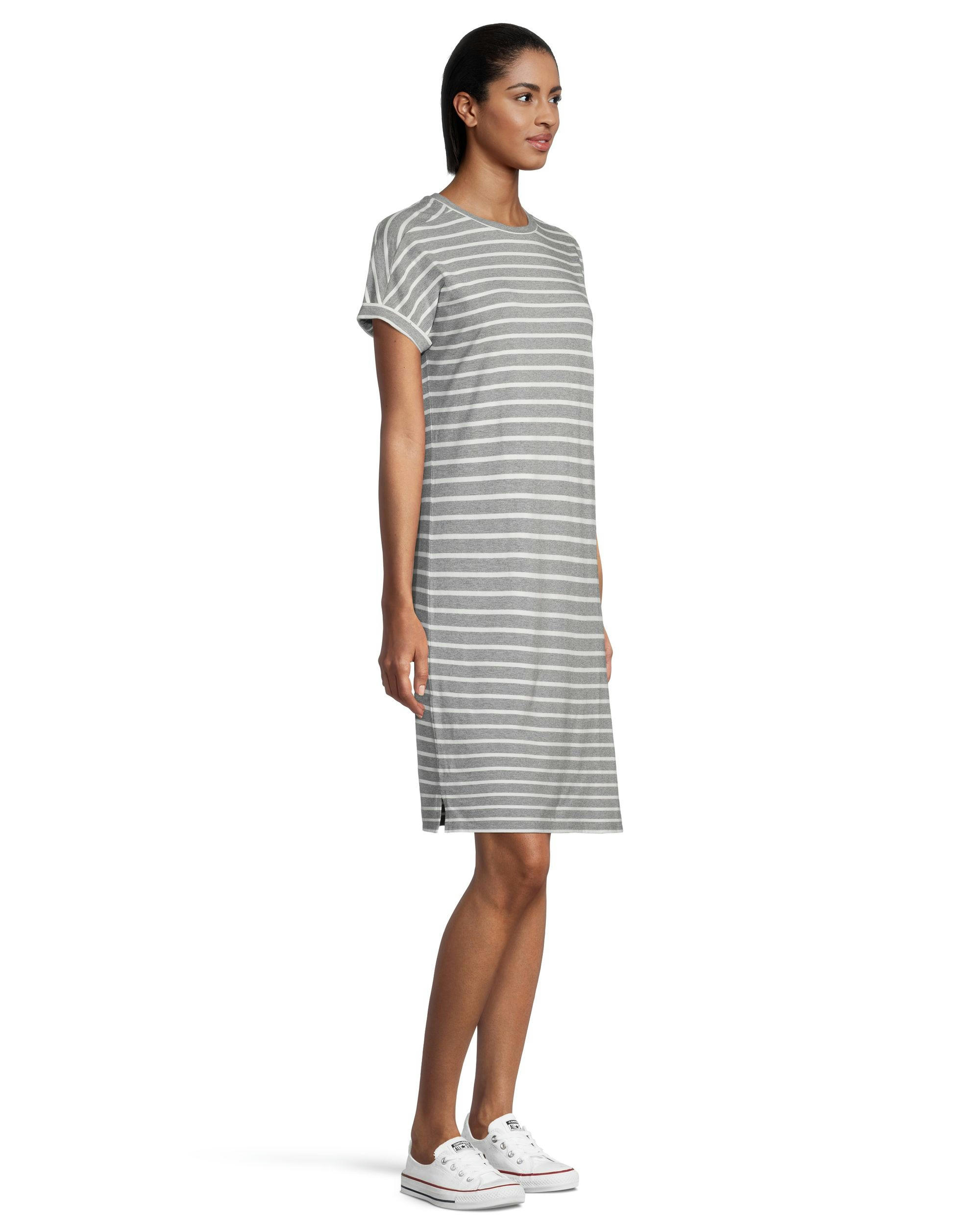 Denver Hayes Women's Semi-Fitted Crewneck T Shirt Dress