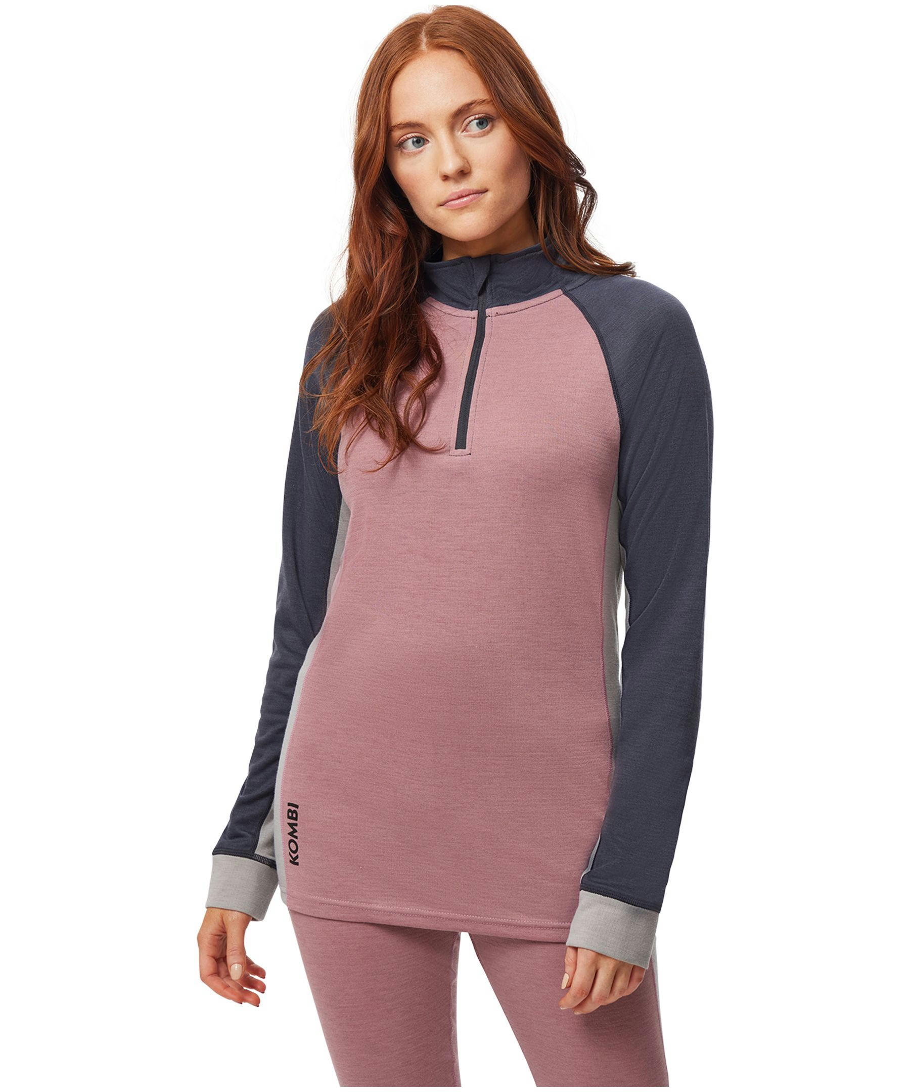 Kombi Women's Merino Blend Zip Baselayer Top