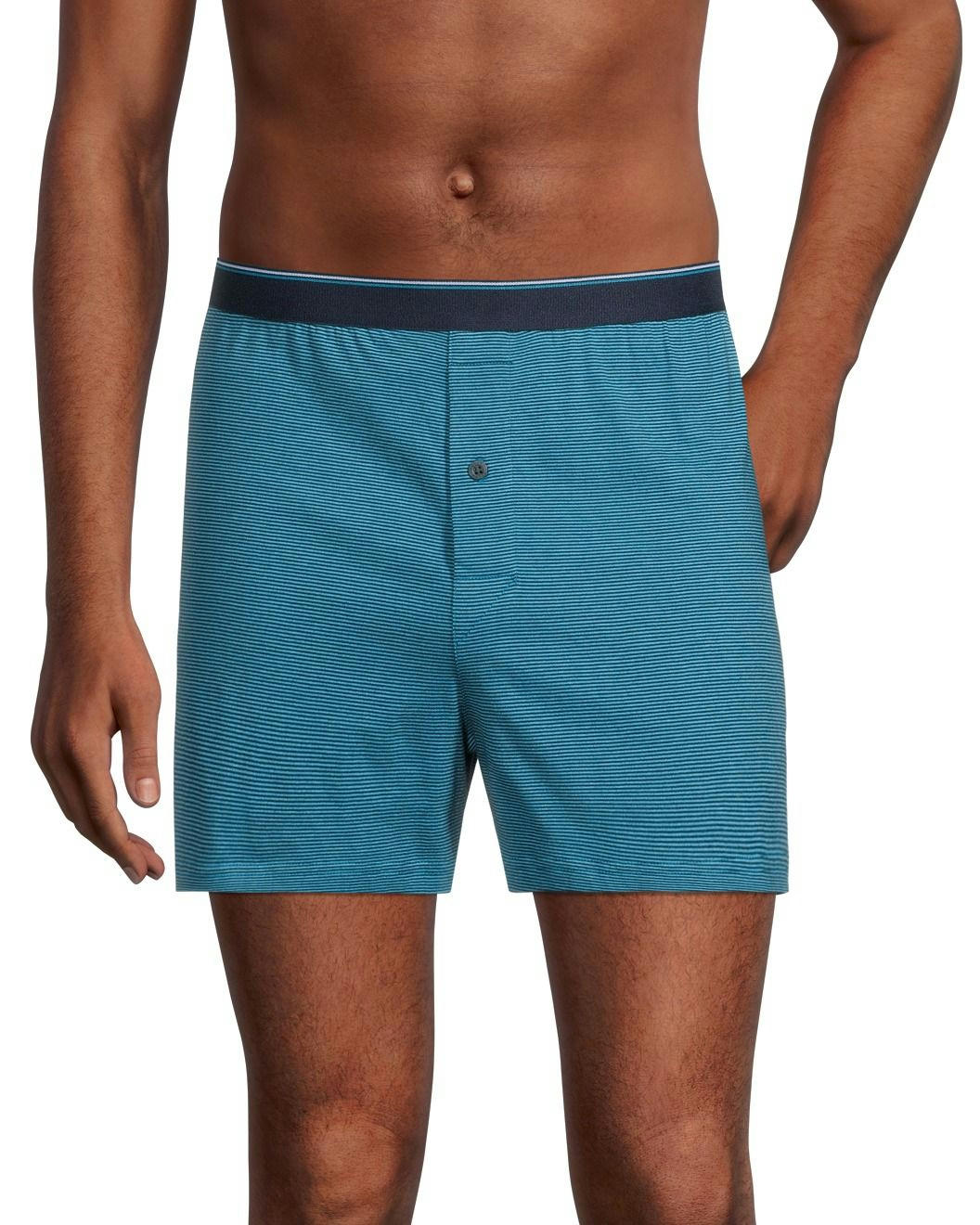 Denver Hayes Men's 2 Pack Yarn Dye Loose Fit Boxer Briefs