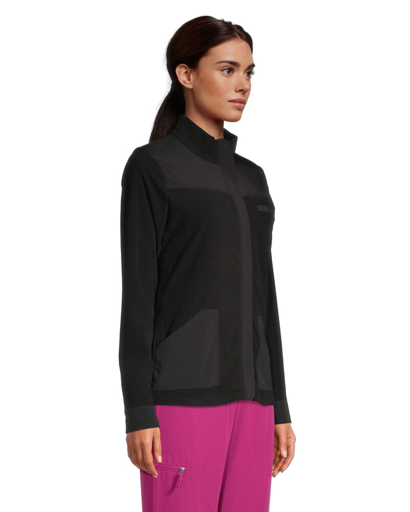 White Cross Women's Mixed Media Long Sleeve Work Shacket